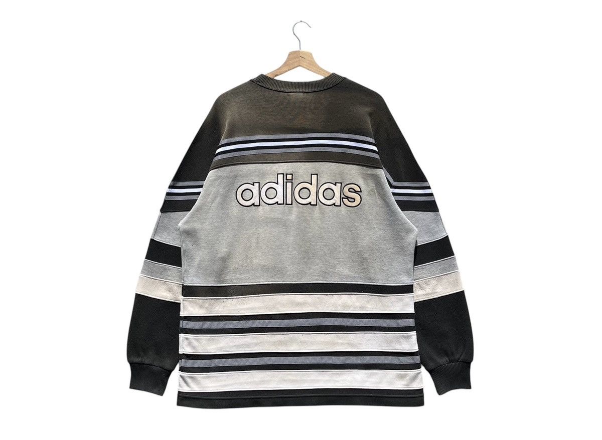 Adidas RARE🔥 Disstressed Vintage 90s Adidas Big Logo Spellout Size US L / EU 52-54 / 3 - 2 Thumbnail