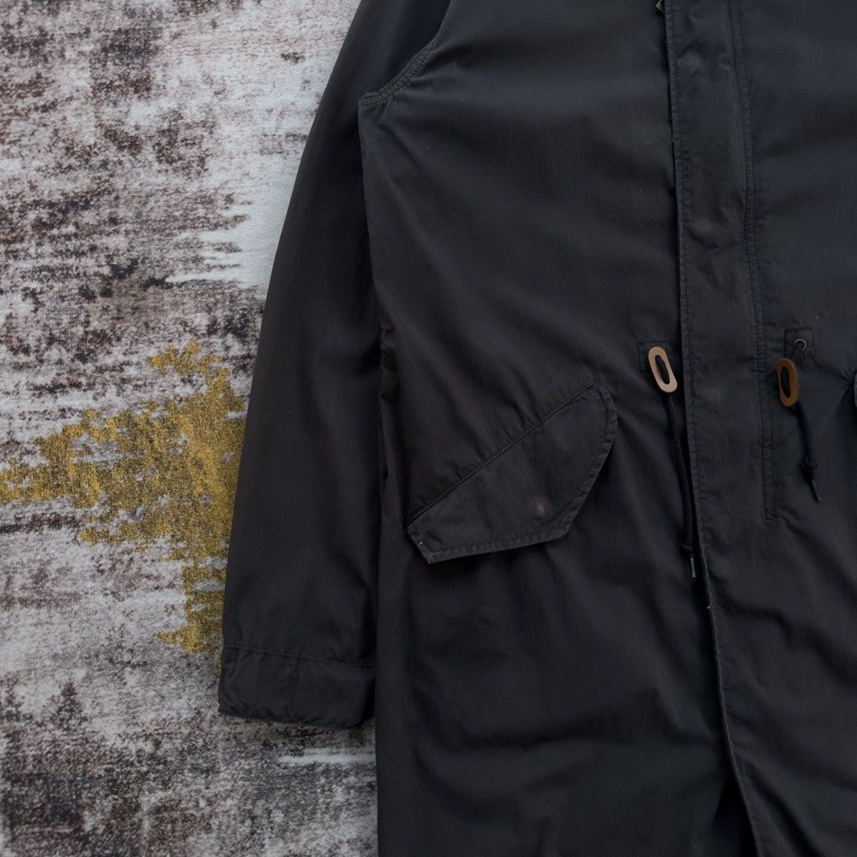 Alpha Industries VINTAGE ALPHA INDUSTRIES BLACK M-65 FISHTAIL PARKA JACKET Size L / US 10 / IT 46 - 3 Thumbnail
