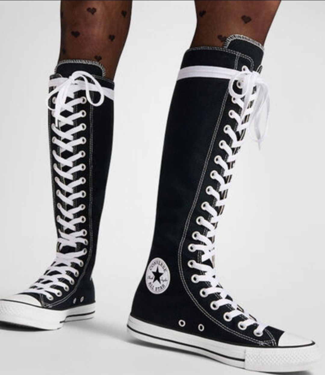 Converse Converse Chuck Taylor All Star XXHI Black Knee High Sneakers Grailed