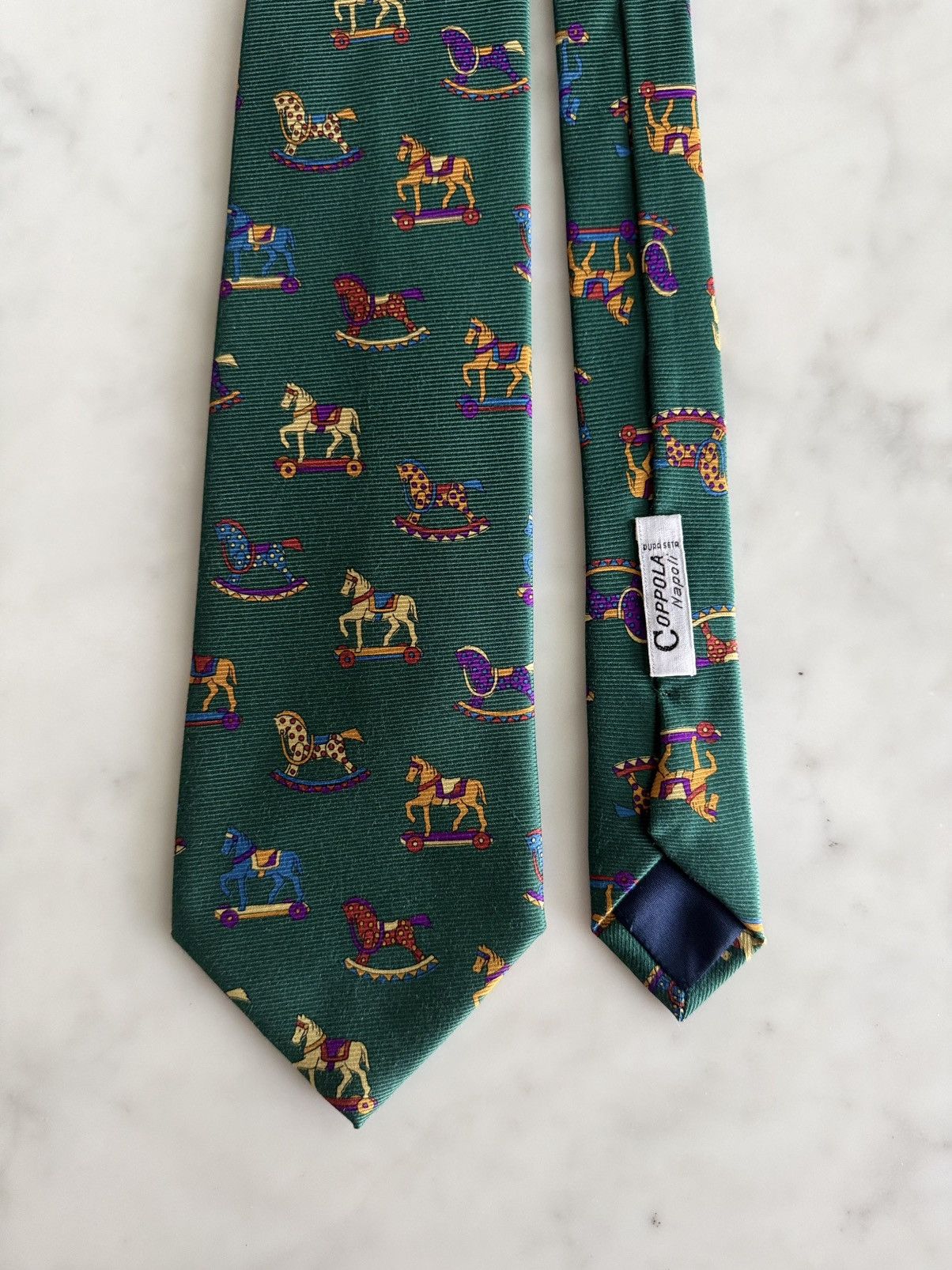 Balenciaga Balenciaga Paris Rocking Horse Carousel Tie Deadstock NOS Size ONE SIZE - 6 Thumbnail