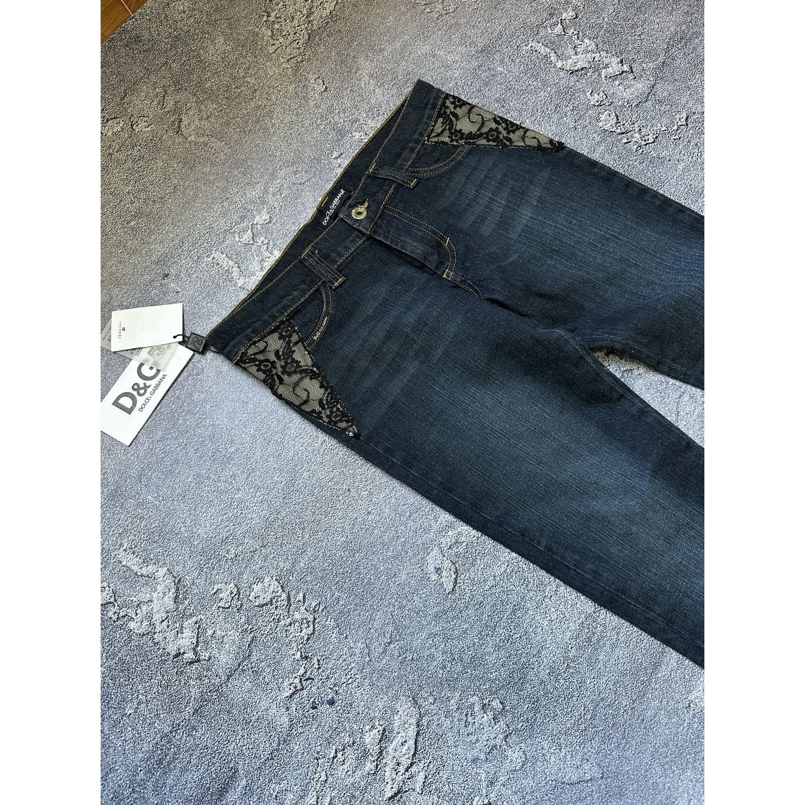 Dolce & Gabbana Dolce & Gabbana Don’t Touch My Bum Women’s Denim Pants Y2k Size 32" / US 10 / IT 46 - 12 Thumbnail