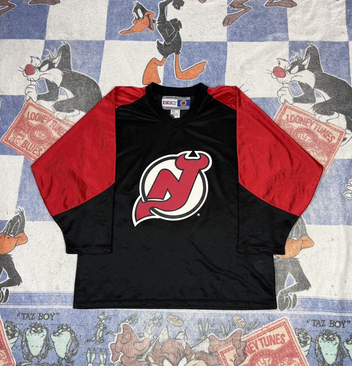 NHL Vintage martin brodeur new jersey devils jersey Size US L / EU 52-54 / 3 - 1 Thumbnail