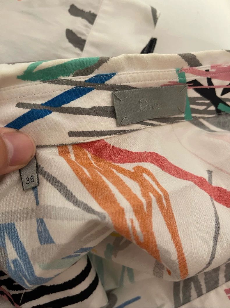 Dior Dior Size 38 Graffiti printed shirt Size 38 2502-Nextarro Size US XXS / EU 40 - 3 Thumbnail