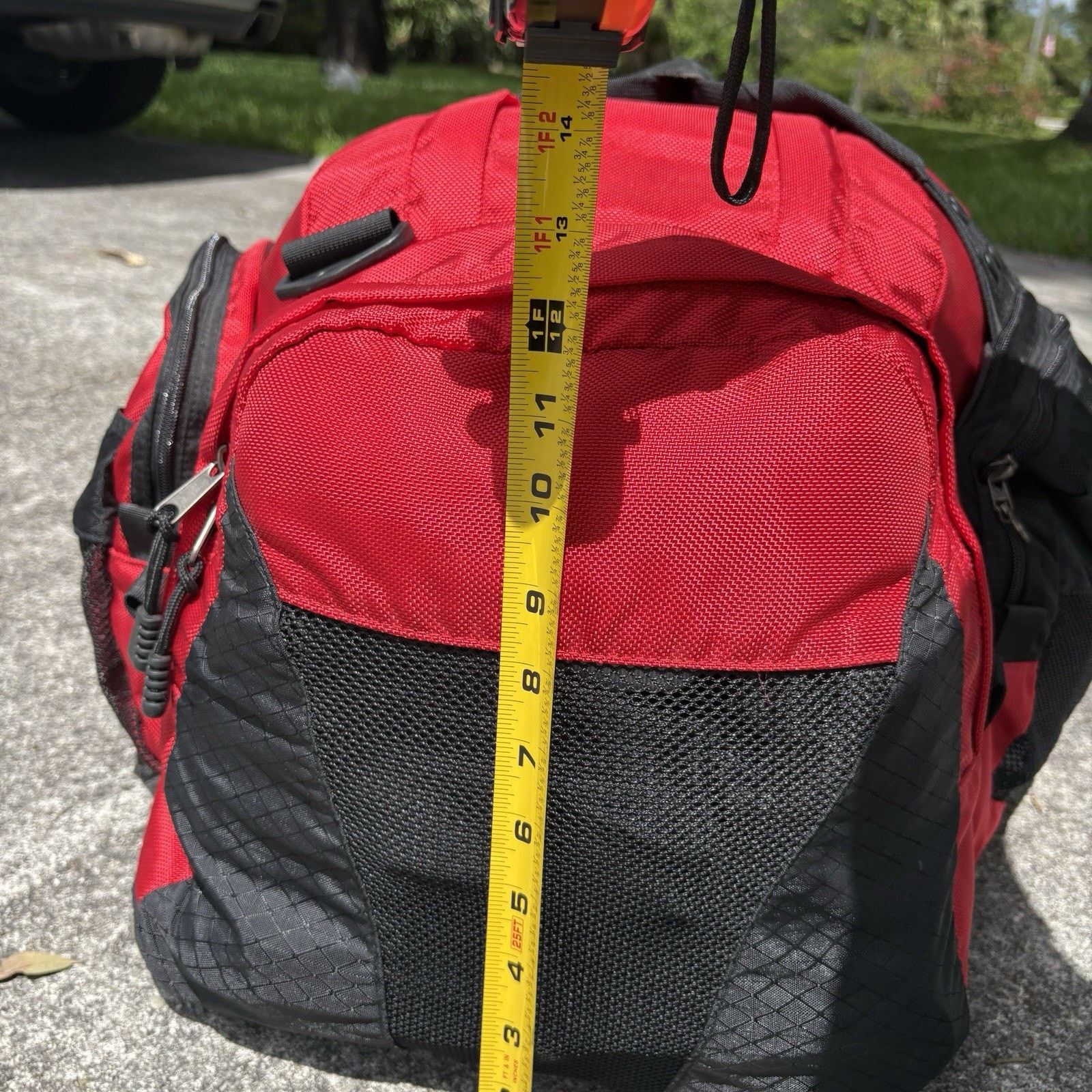 Oakley × Vintage Vintage Oakley Icon Duffle Bag Red Black Hot Tub Software Size ONE SIZE - 9 Thumbnail