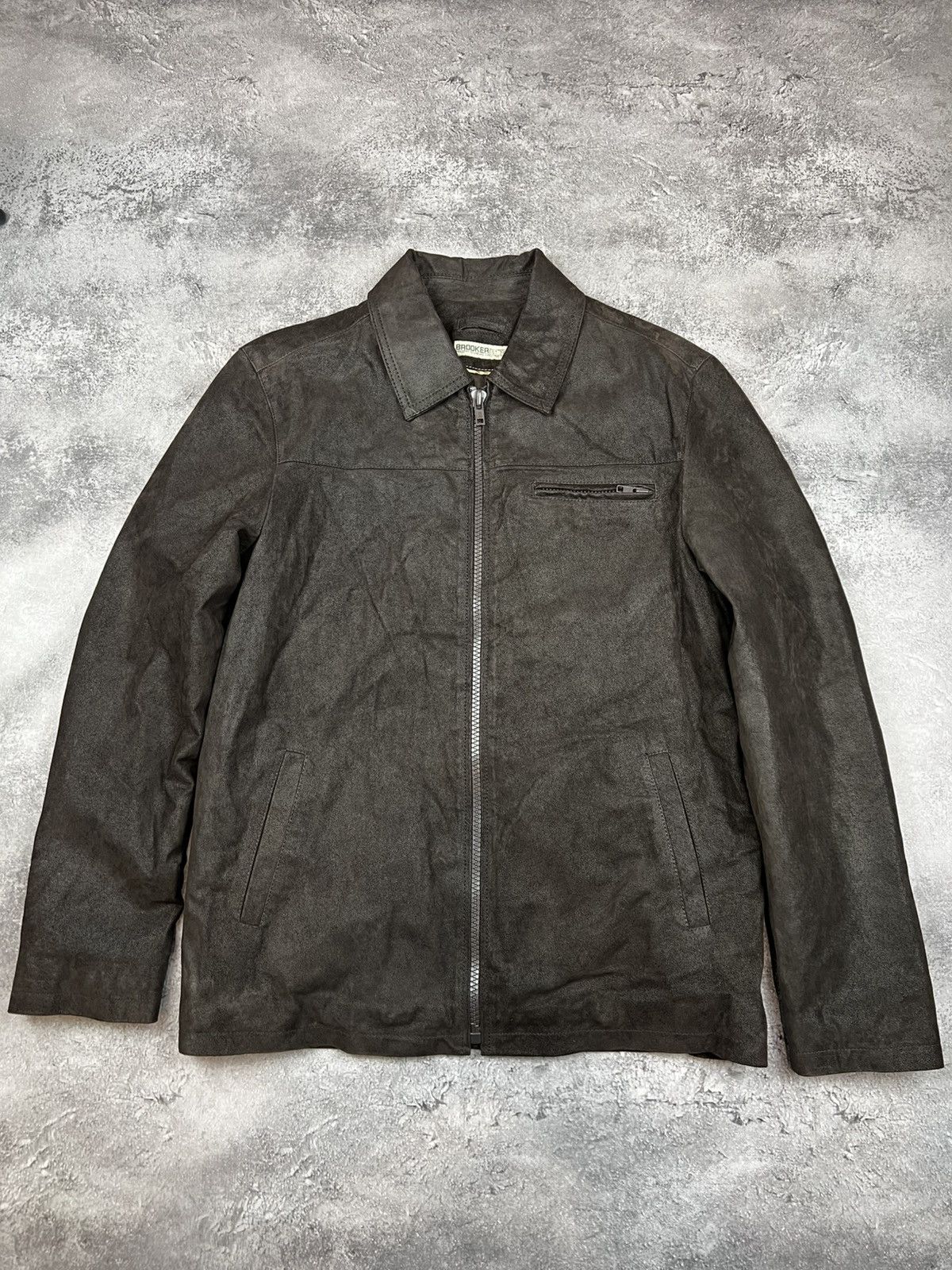 Vintage Brooker Vintage Leather Jacket Mens Brown Size US M / EU 48-50 / 2 - 1 Thumbnail