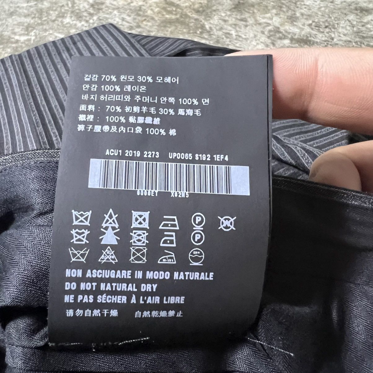 Prada Prada - SS19 - Pinstripe Virgin Wool & Mohair Trousers Size US 38 / EU 54 - 12 Thumbnail
