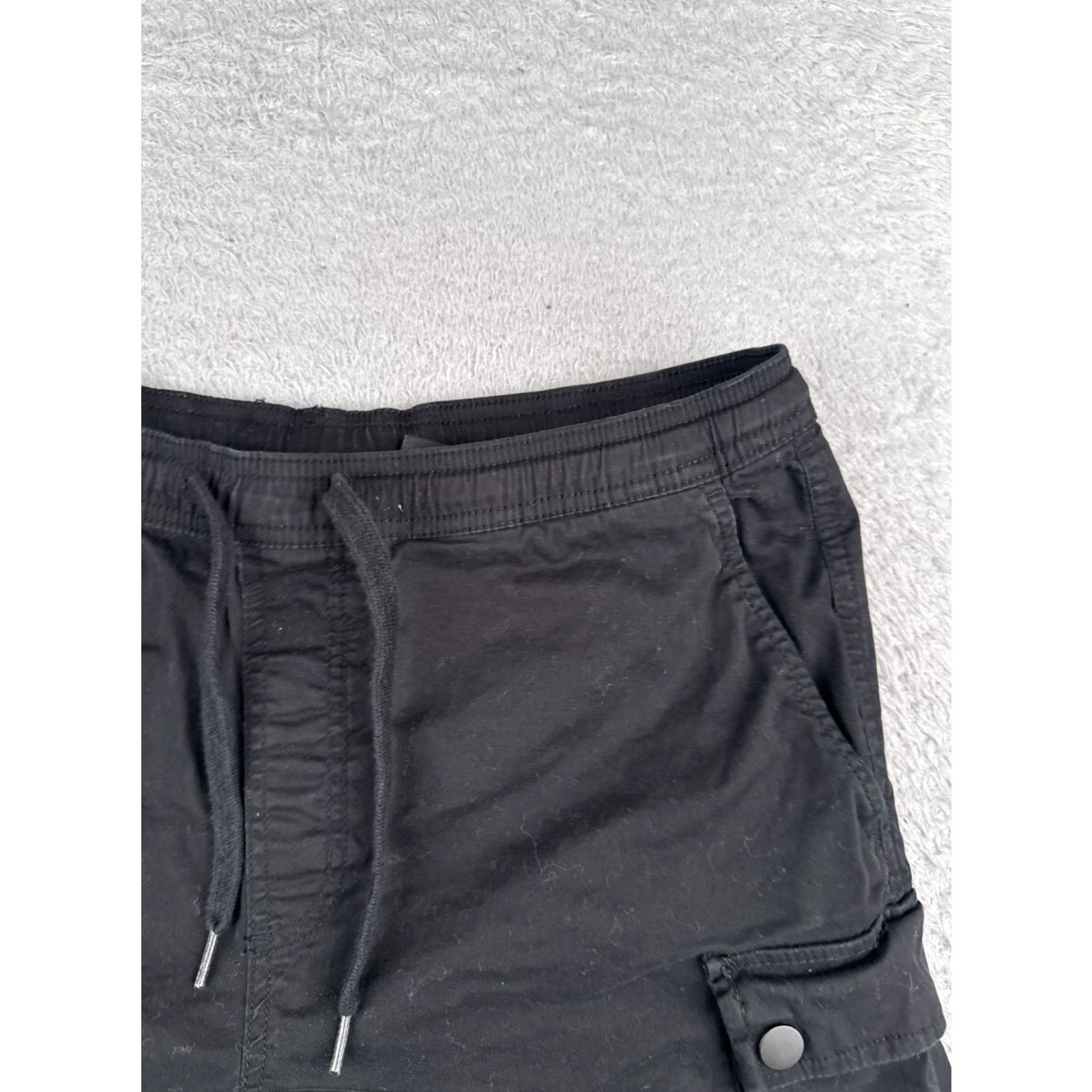 Vintage RDI Cargo Shorts Men Small Black Cotton Blend Canvas 32x6 Regular Waist 32 Inseam 6" Pockets Casual Travel Workwear 6" Inseam Mens Shorts Size US 29 - 5 Thumbnail