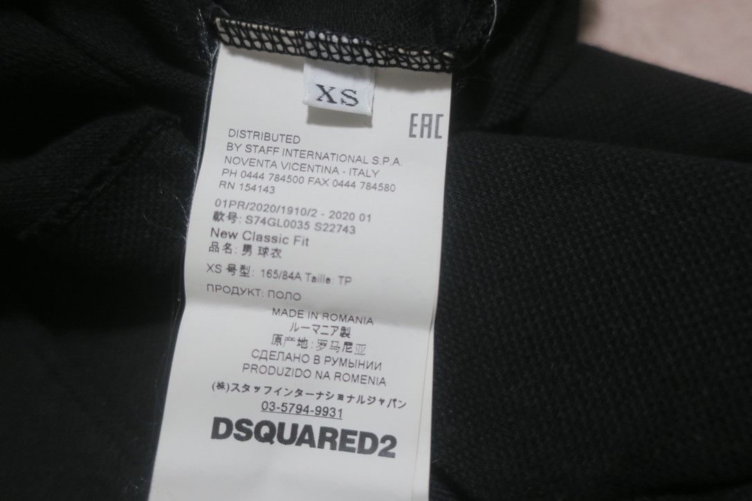 Dsquared2 Black Polo Size XS Classic Fit Size US XS / EU 42 / 0 - 6 Thumbnail