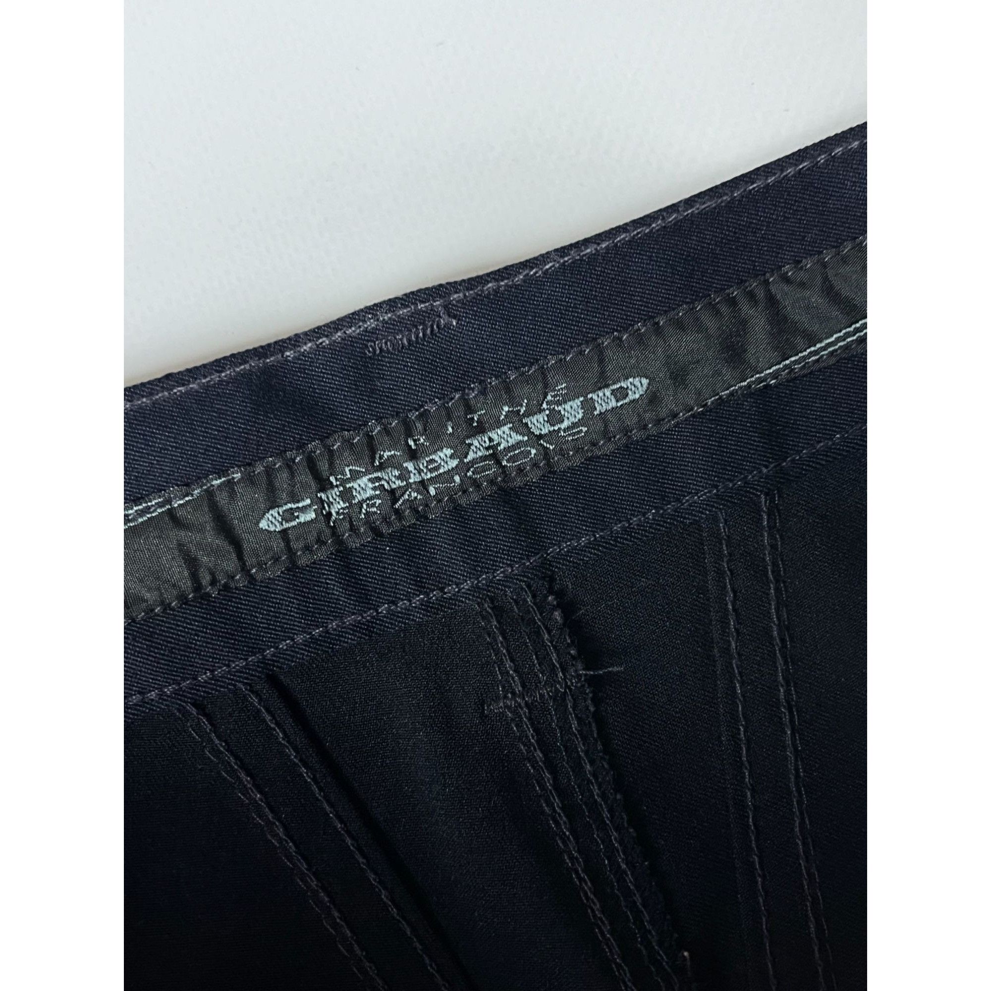 Designer × Marithe + Francois Girbaud Marithe Francois Girbaud Mens Black Stone Washed Pants Made Size US 34 / EU 50 - 4 Thumbnail