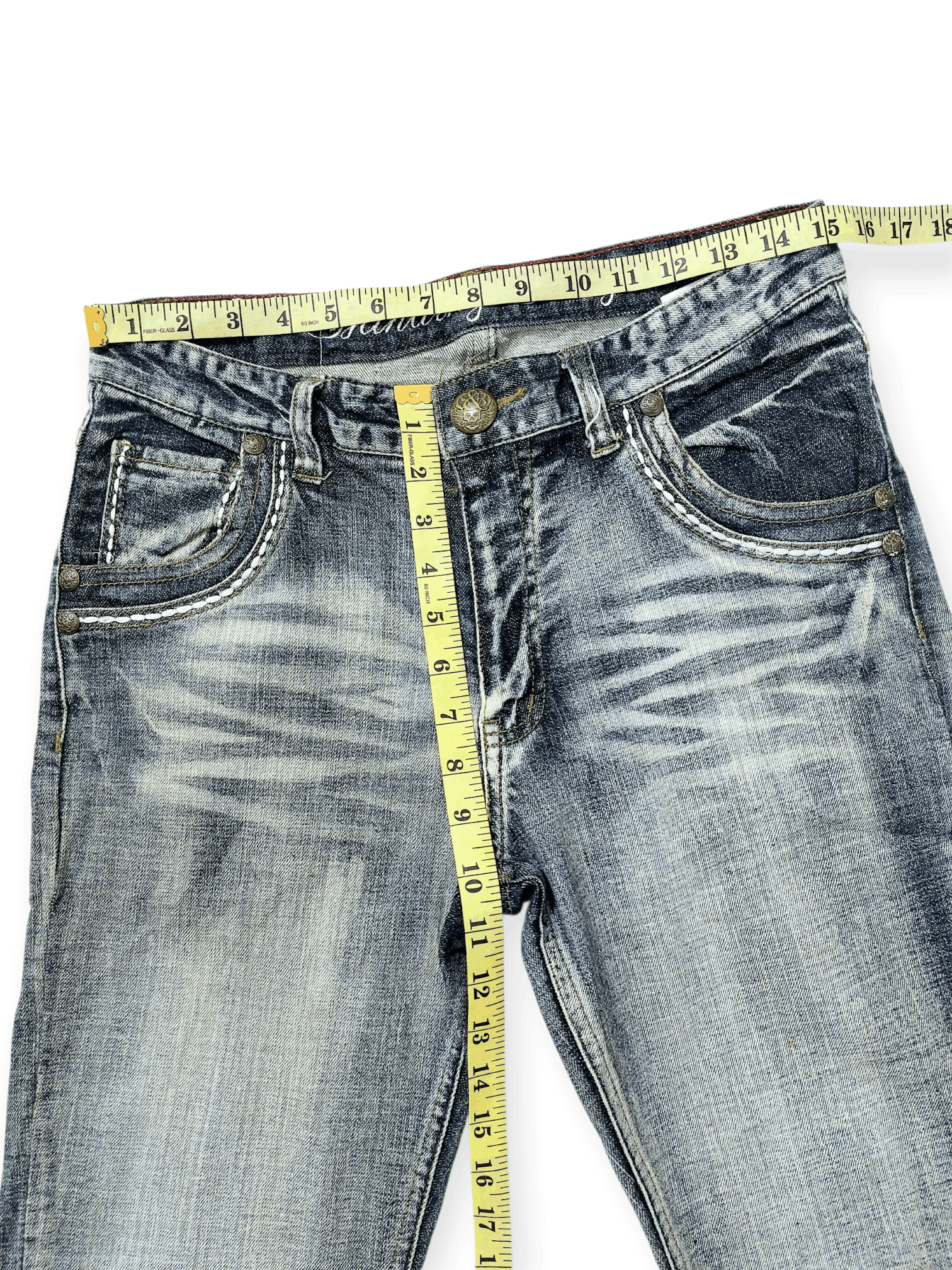 Vintage Vintage Panaspur Y2K Aesthetic Wash Straight Leg Denim Jeans Size US 30 / EU 46 - 17 Thumbnail