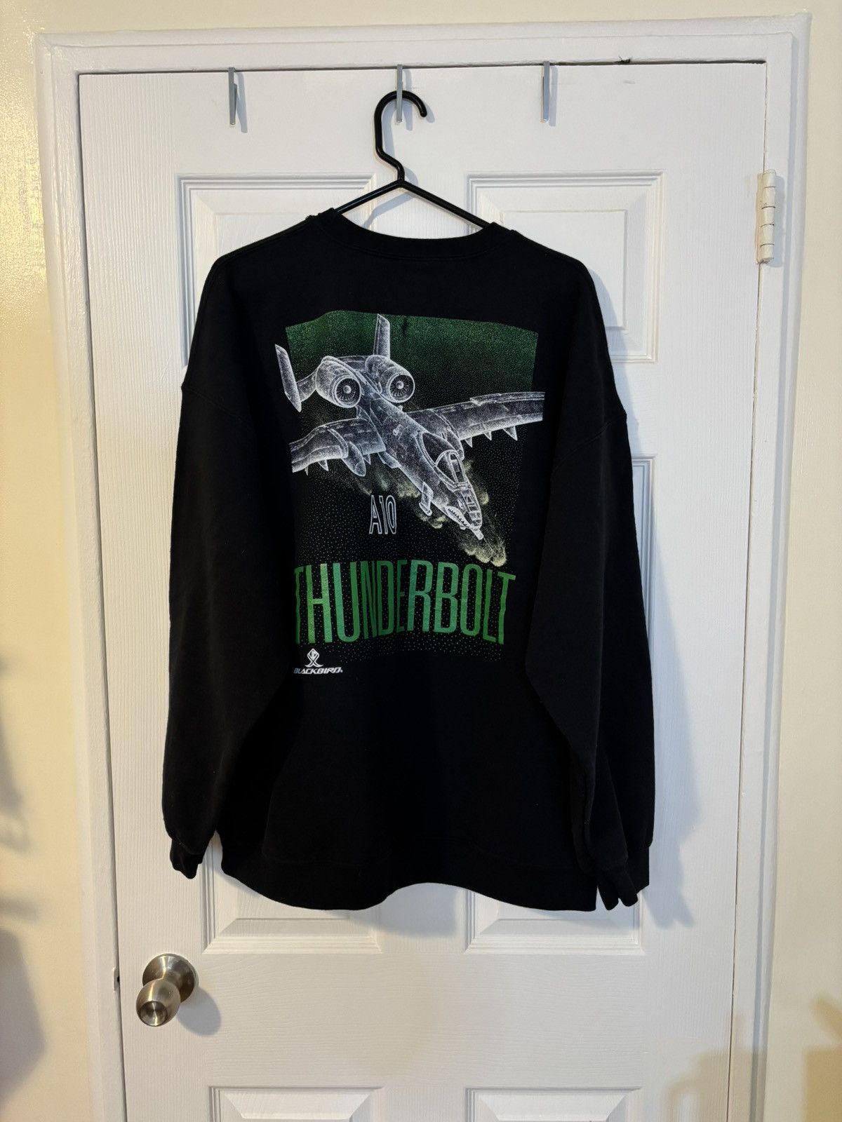 Vintage Vintage A-10 blackbird thunderbolt double sided sweatshirt Size US XXL / EU 58 / 5 - 7 Thumbnail