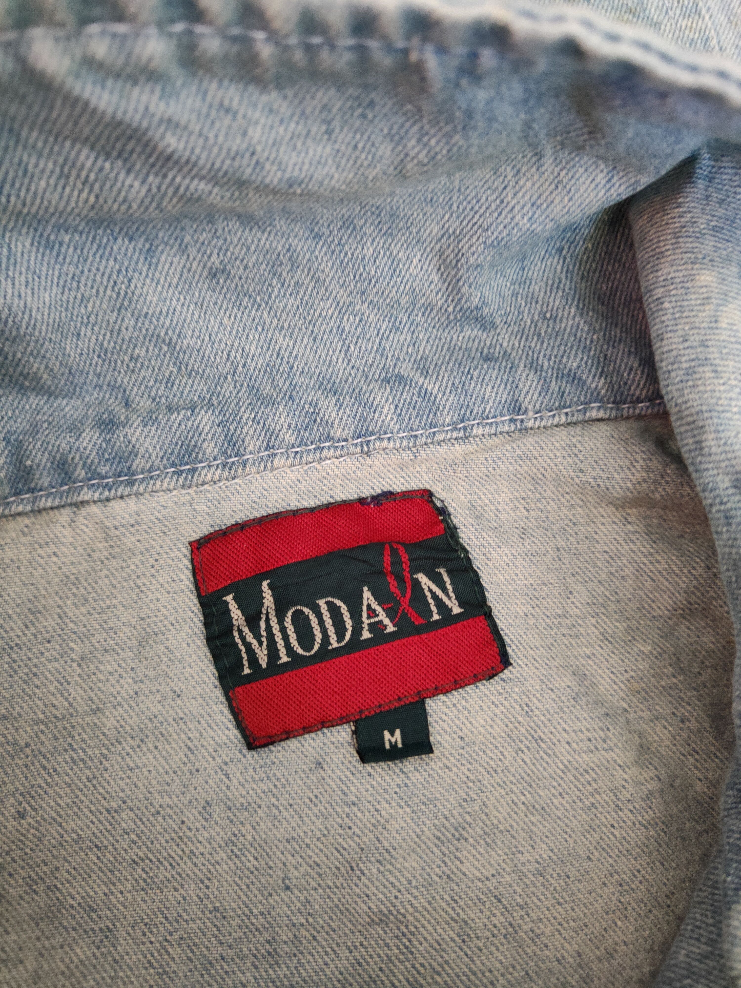 Japanese Brand ModaIn vintage japan Blue Denim Jackets #S1353 Size M / US 6-8 / IT 42-44 - 11 Thumbnail