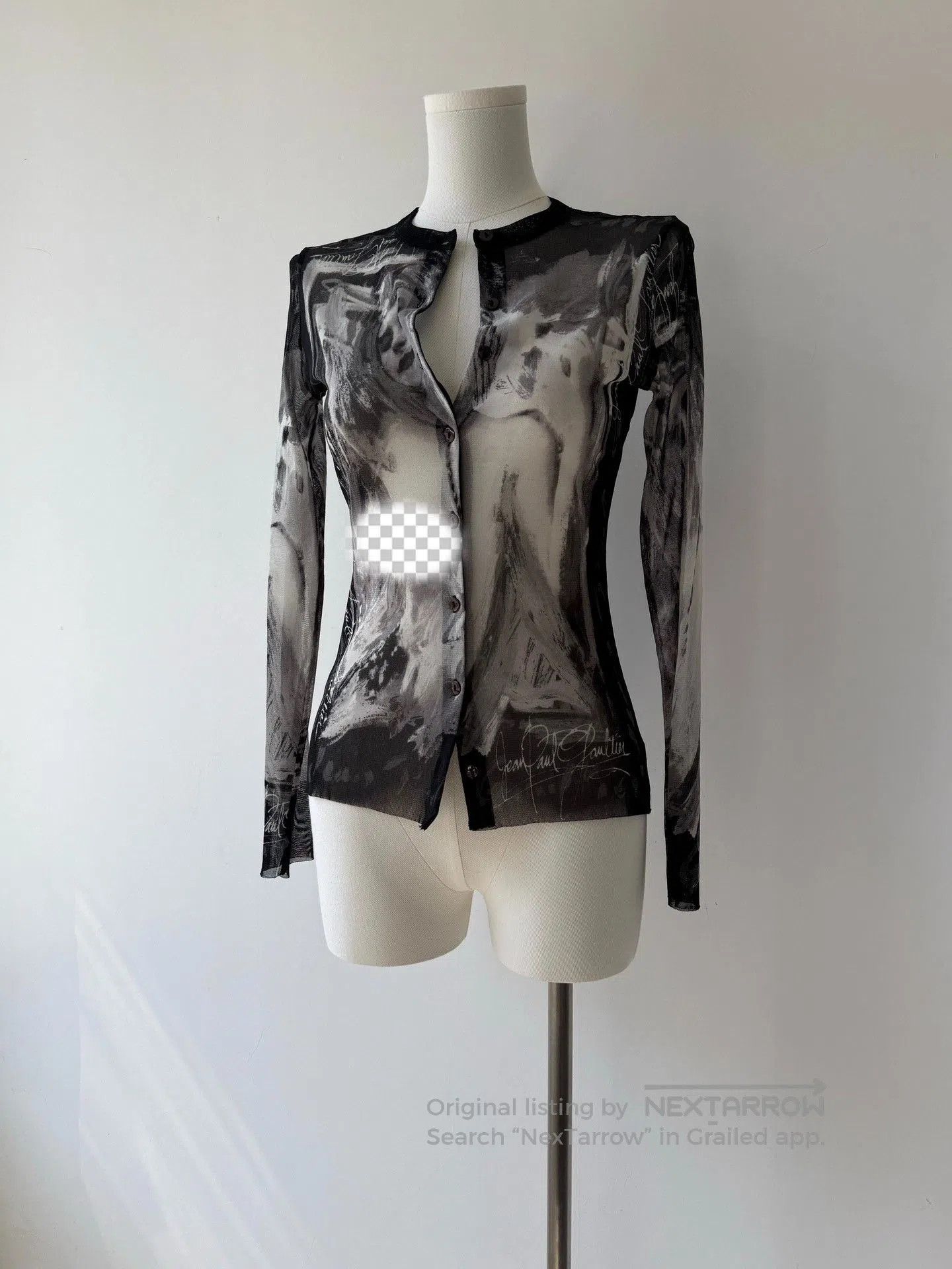 Jean Paul Gaultier Jean Paul Gaultier Mesh Sheer Cardigan. Size M / US 6-8 / IT 42-44 - 2 Thumbnail