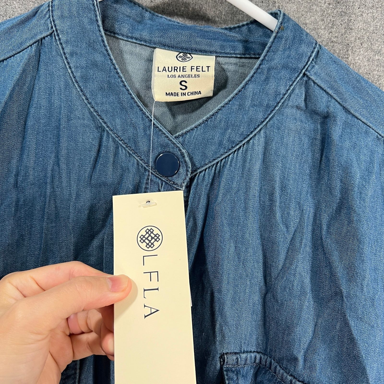 Other Laurie Felt Women Dress Denim Duster Dress Medium Size Small Size S / US 4 / IT 40 - 3 Thumbnail
