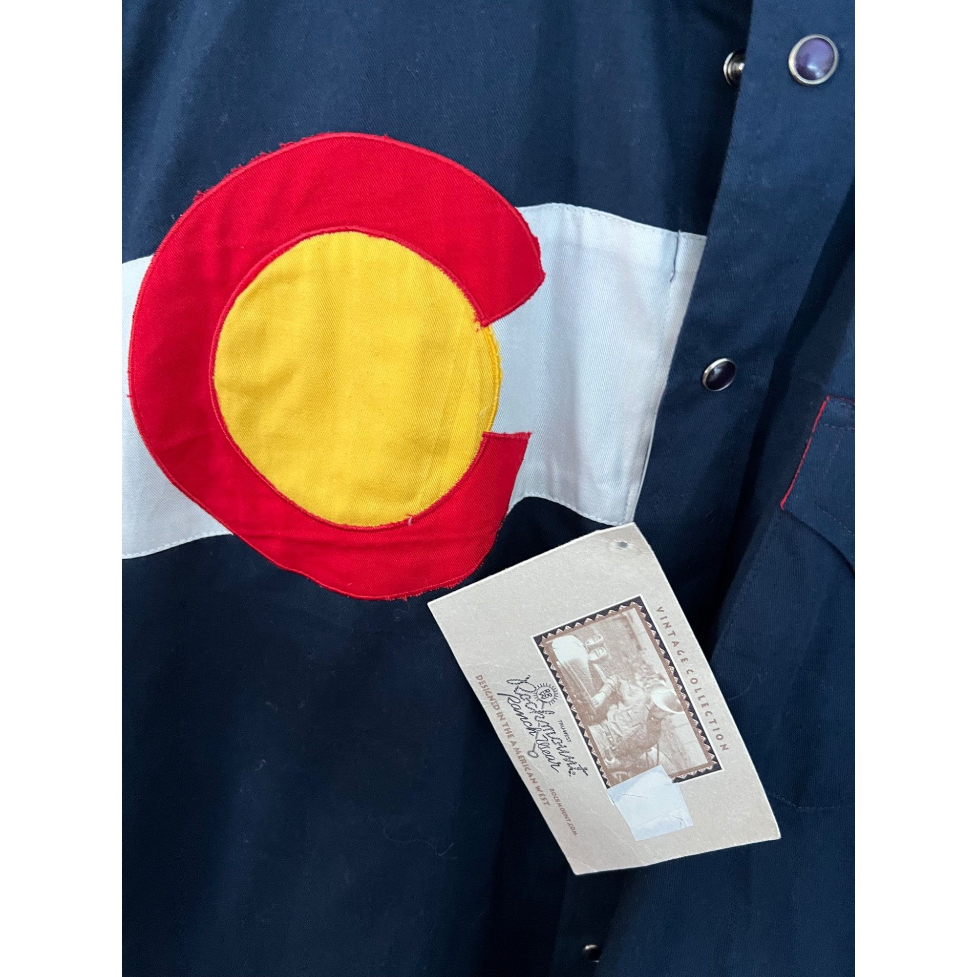 Rockmount Ranch Wear Rockmount Ranchwear Colorado Flag Pearl Snap Western Up Shir Size US L / EU 52-54 / 3 - 3 Thumbnail