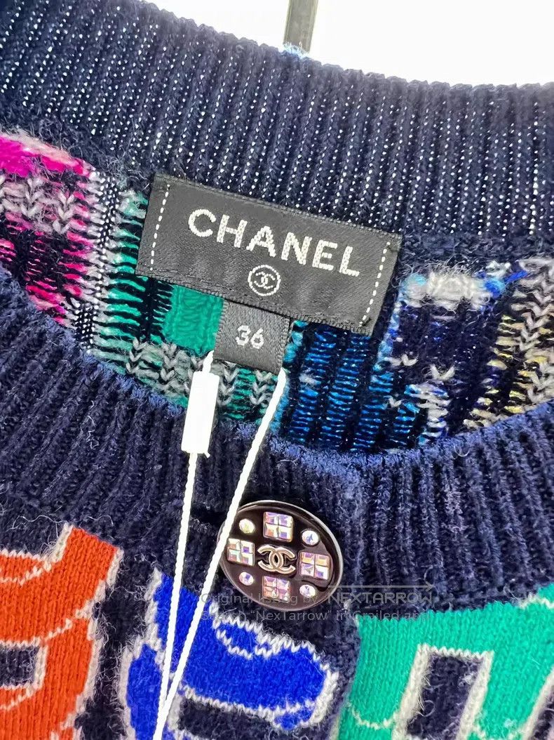 Chanel Chanel Letter bullet screen vertical stripe logo long-slee Size XS / US 0-2 / IT 36-38 - 5 Thumbnail