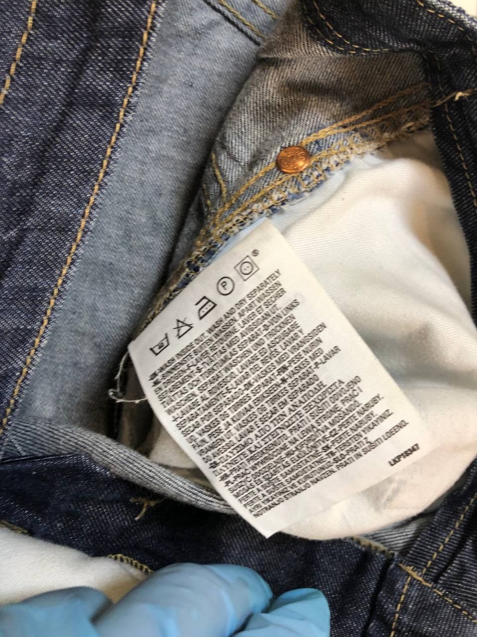 Levi's Levi's 514 Slim Straight Fit Dark Wash Denim Selvedge Jeans Size US 30 / EU 46 - 9 Thumbnail