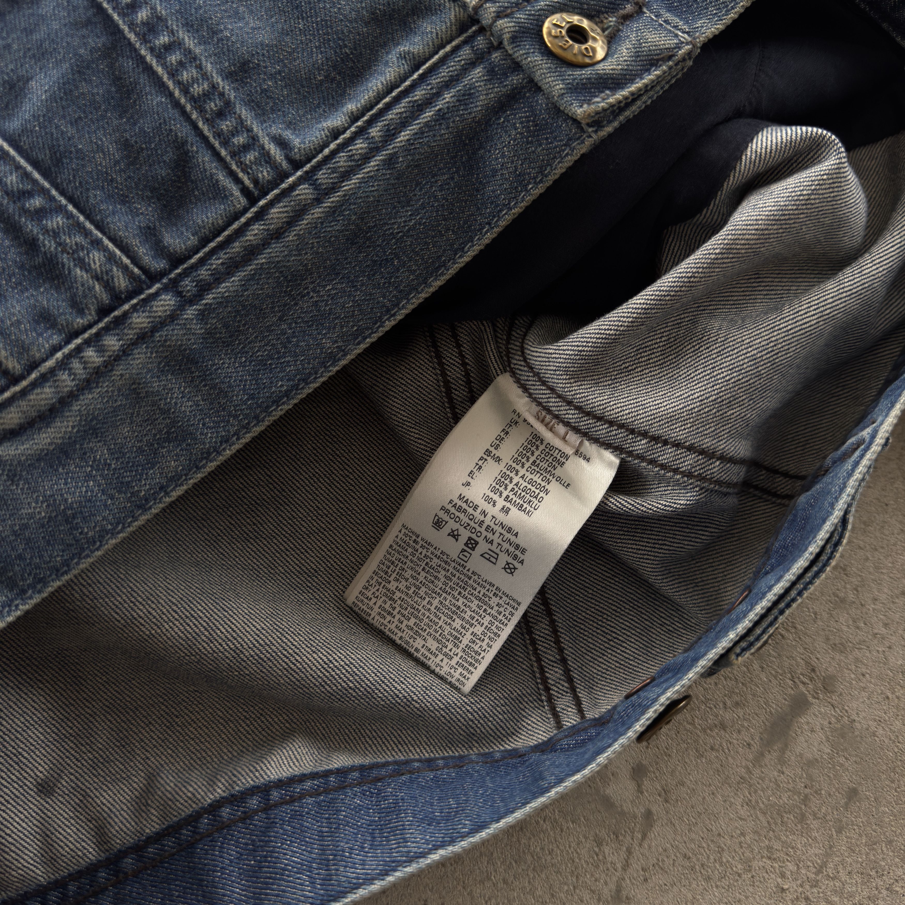 Diesel Diesel Industry Wash Denim Trucker Jacket Indigo Blue Size US L / EU 52-54 / 3 - 6 Thumbnail
