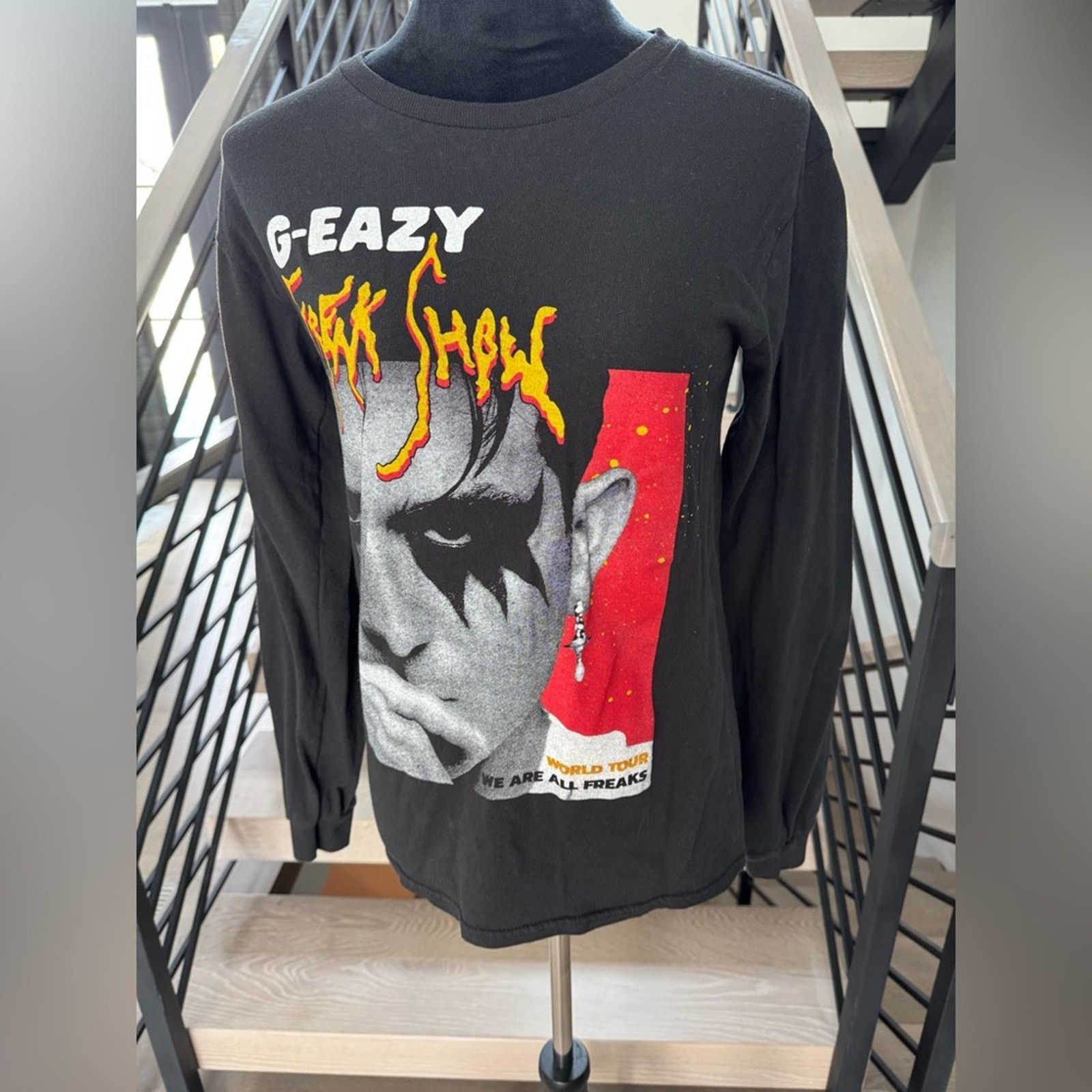 G-Eazy G-Eazy Black Graphic Long Sleeve Shirt Size S / US 4 / IT 40 - 1 Thumbnail