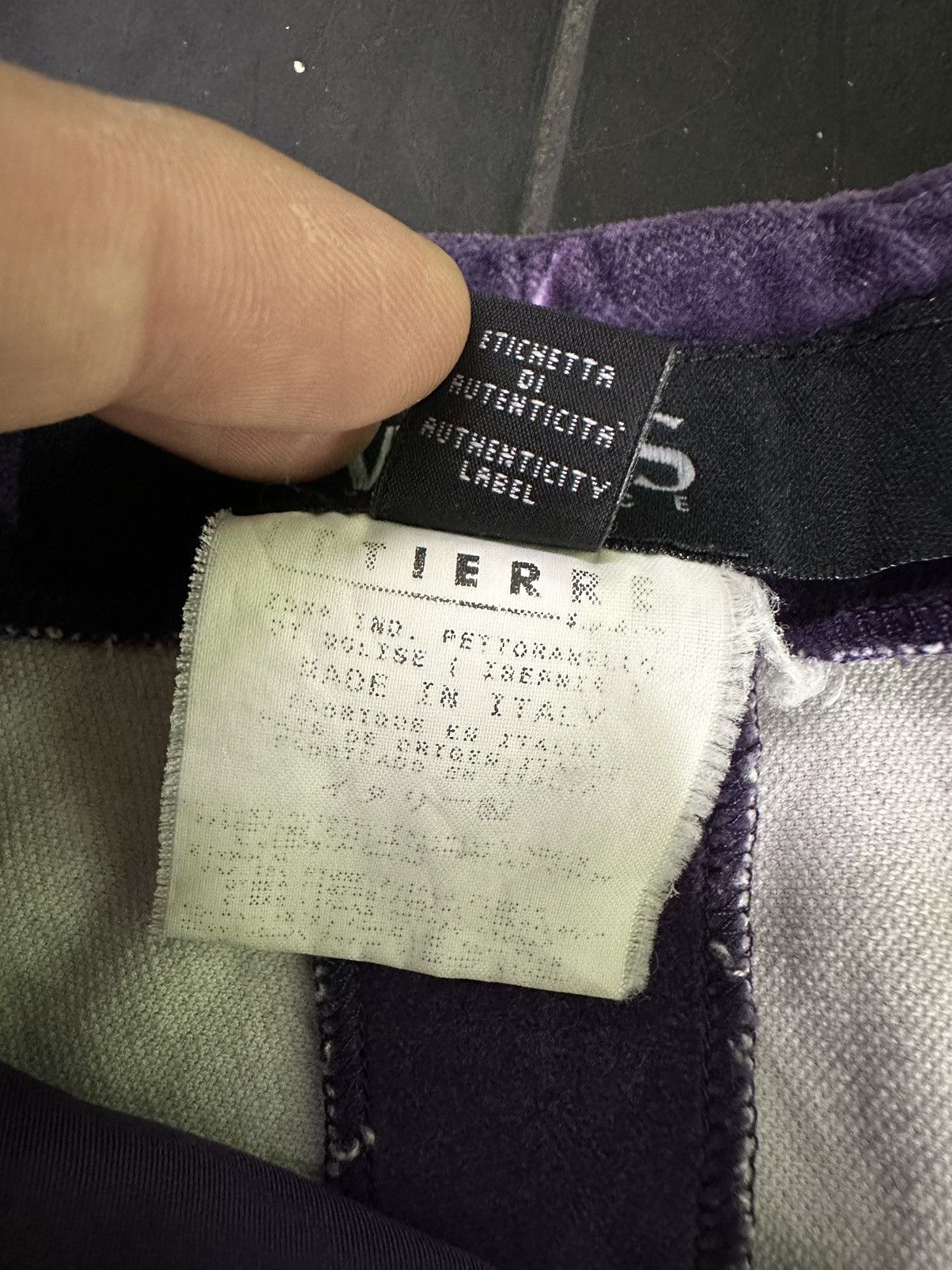 Versace Versus Versace Purple Floral Jeans Couture Size 24" / US 00 / IT 34 - 15 Thumbnail