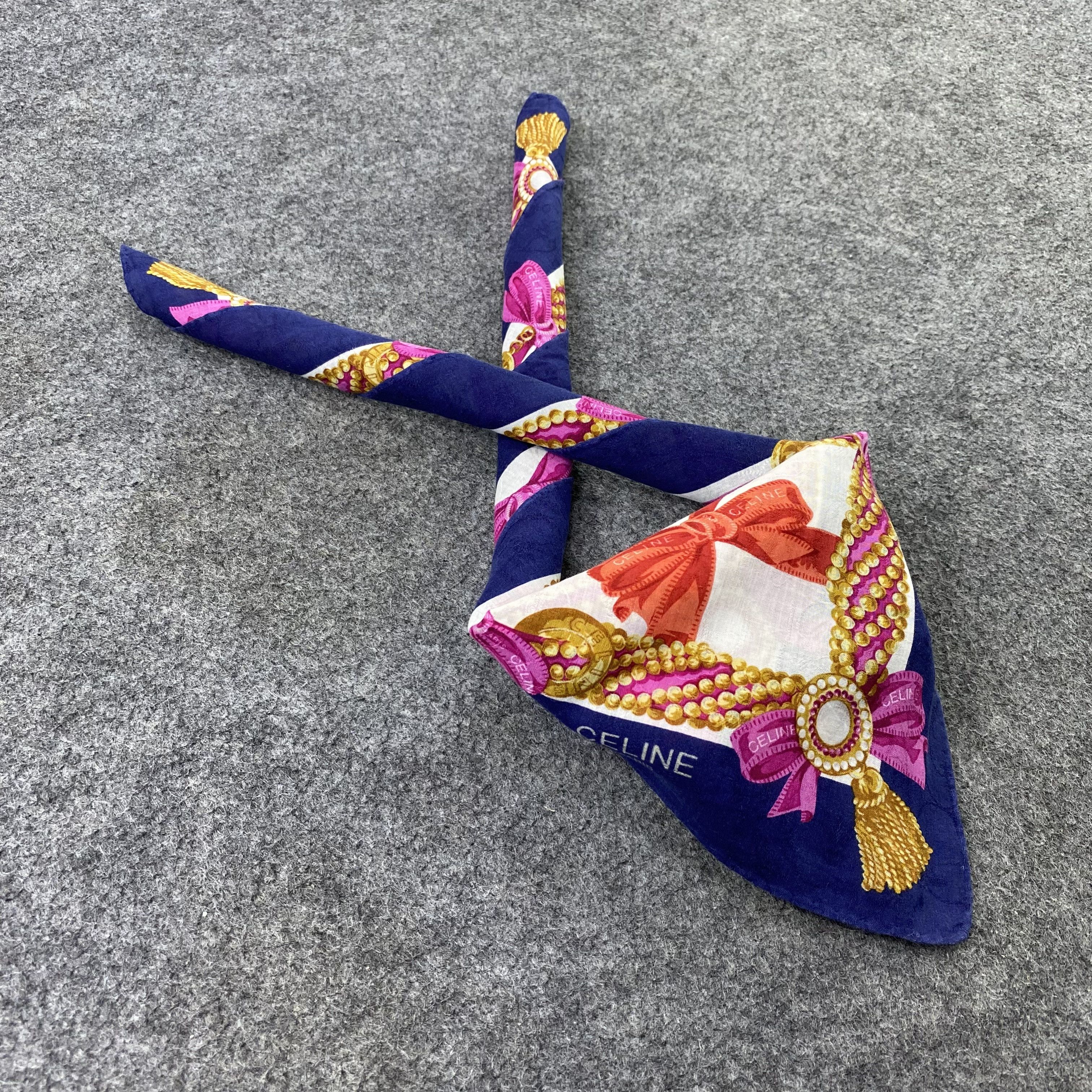 Celine Celine Handkerchief Neckerchief Bandana-B1691 Size ONE SIZE - 1 Thumbnail