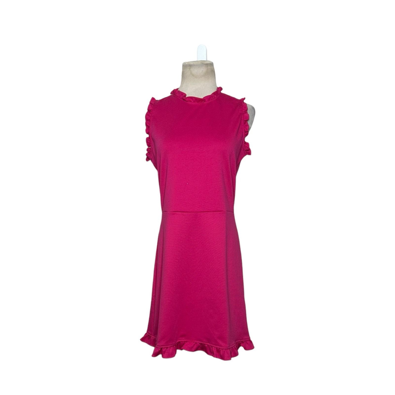 Amanda Uprichard Amanda Uprichard fuchsia sleeveless sheath dress size Large Size L / US 10 / IT 46 - 9 Thumbnail