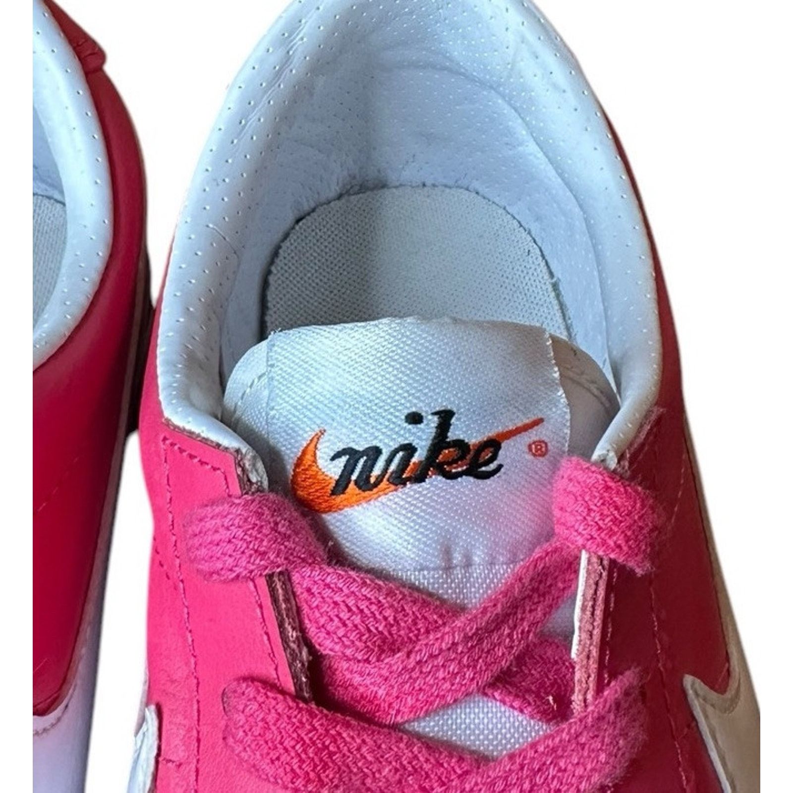 Nike Nike Bruin Lite Sneakers Athletic Shoes 7 Pink White Leather Size US 7 / IT 37 - 9 Thumbnail