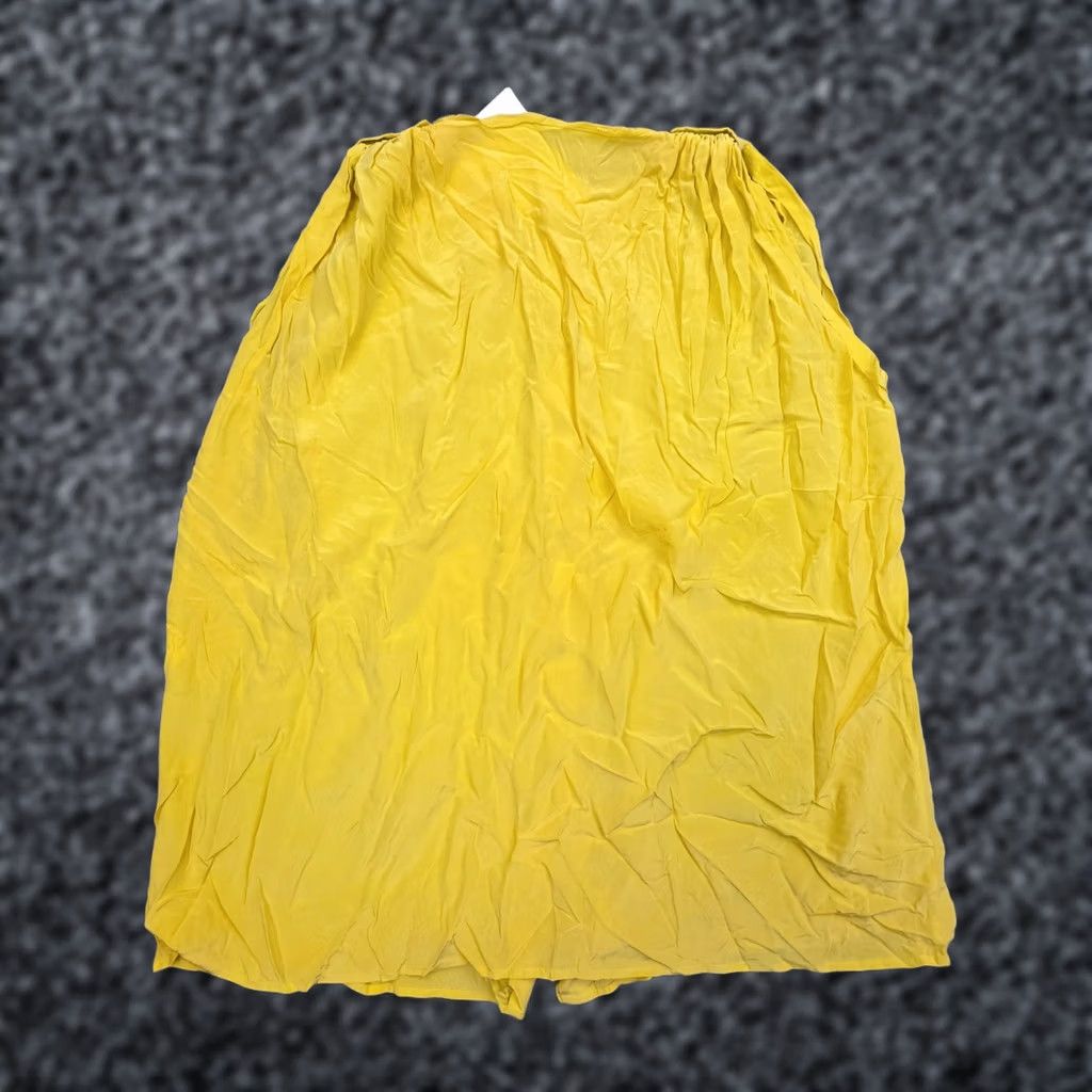 Lanvin LANVIN Paris Women's Silk Blouse Yellow Sleeveless Tank Flowy 38 Size S / US 4 / IT 40 - 1 Thumbnail