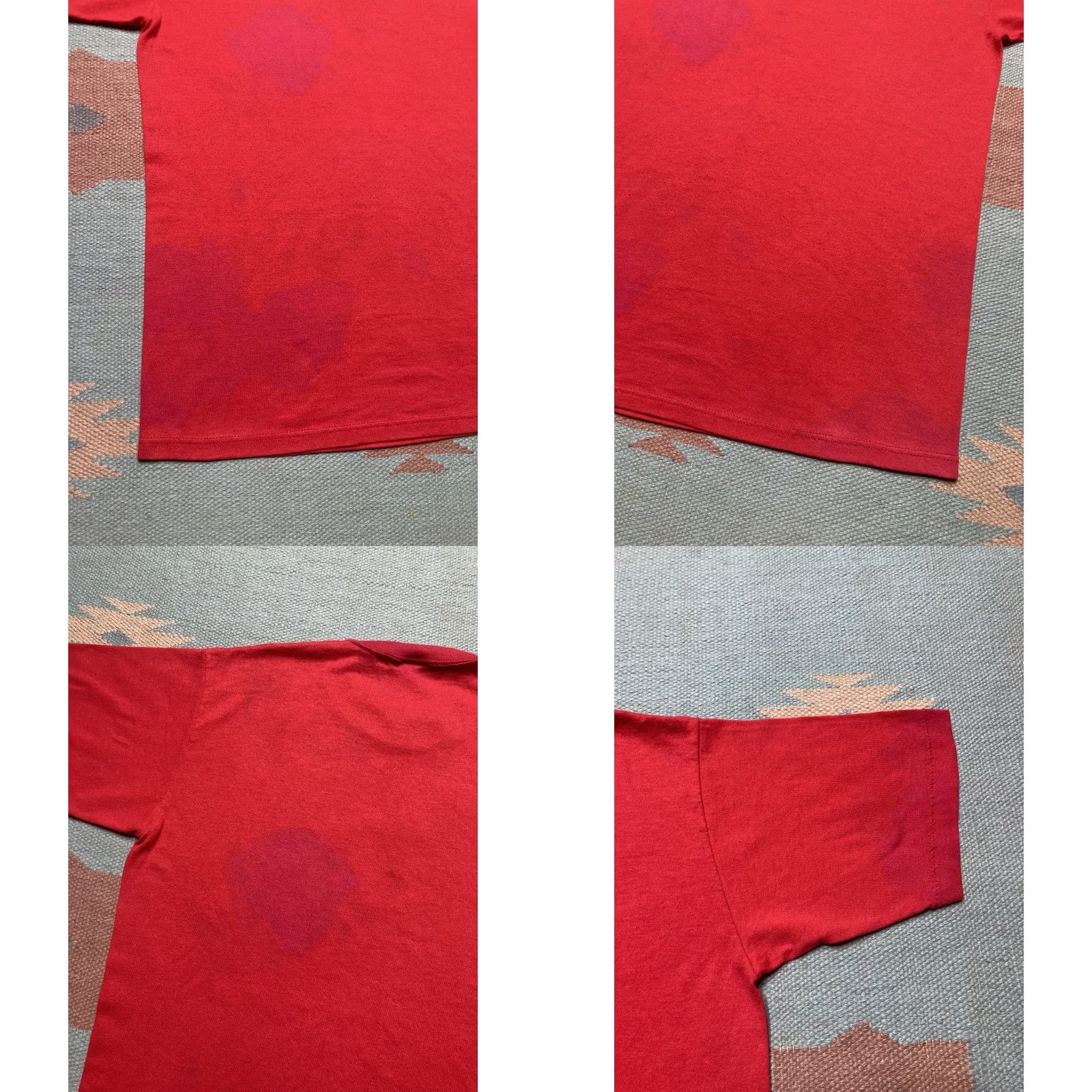 Jerzees VINTAGE 80s Jerzees T-Shirt Hug Therapist Bear Animals Red M Medium Men Shirt Size US M / EU 48-50 / 2 - 8 Thumbnail