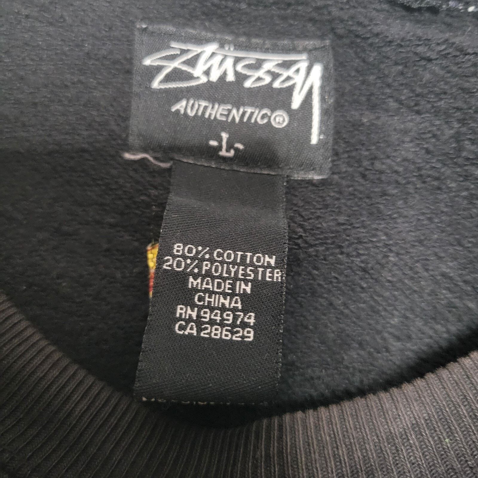Vintage VINTAGE STUSSY WORLD TOUR 89 BLACK CAMO PLAID SWEATSHIRT L Size US L / EU 52-54 / 3 - 8 Thumbnail