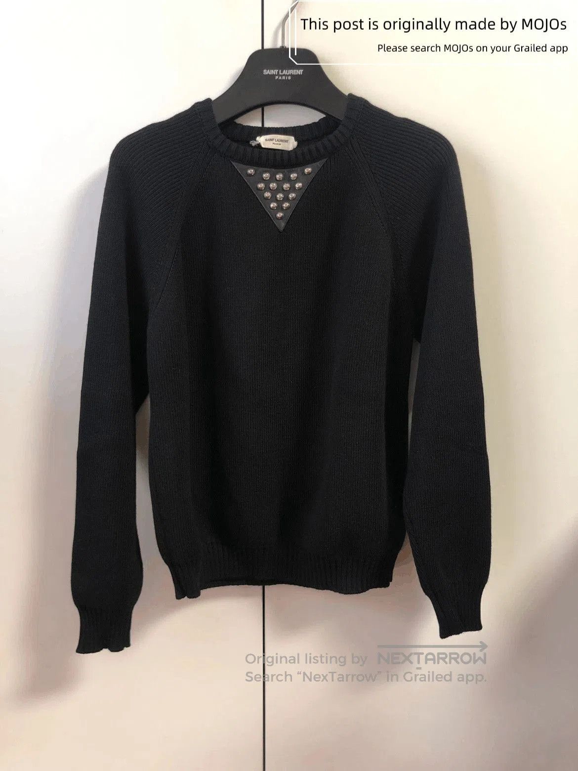Saint Laurent Paris Saint Laurent Paris Rivet Neck Knitwear. Size US M / EU 48-50 / 2 - 1 Thumbnail