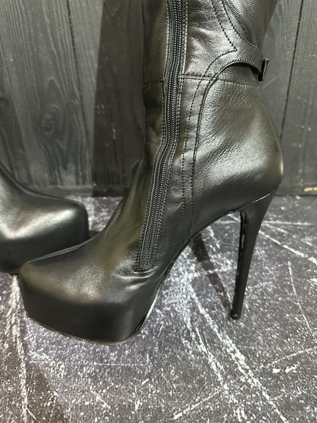Le Silla LE SILLA STRETCH Nappa Leather Over Knee Platform Boots 35.5 Size US 5.5 / IT 35.5 - 10 Thumbnail
