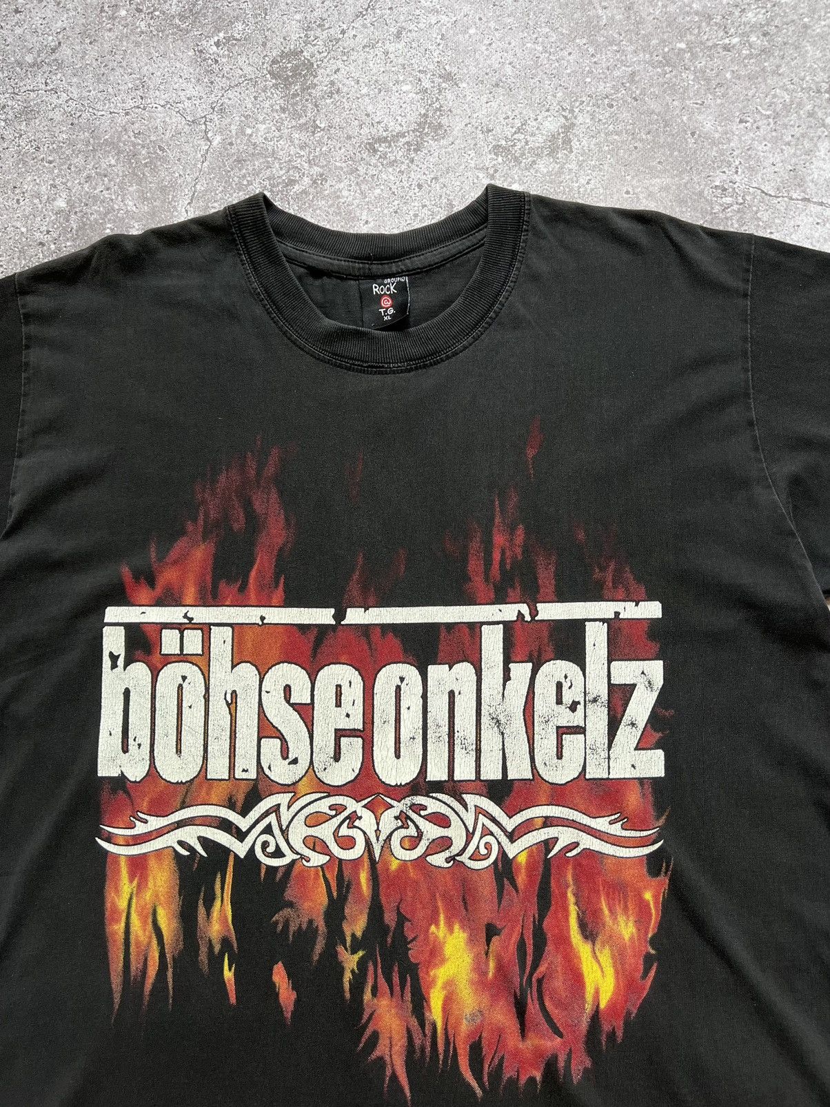 Band Tees Vintage Bohse Onkelz Flame Band Rock T-shirt Size US XL / EU 56 / 4 - 5 Thumbnail