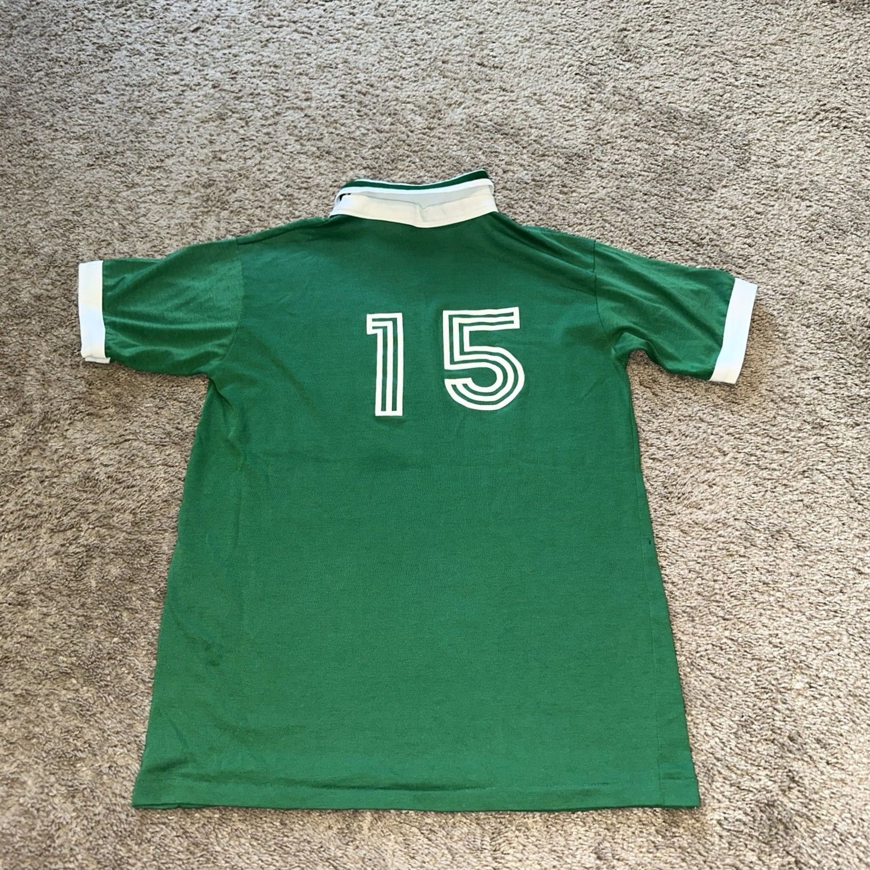 Vintage VINTAGE Unbranded Soccer Jersey Polo Shirt Mens S Green 80s Collared Short Sleeve Lightweight All Seasons Size US S / EU 44-46 / 1 - 7 Thumbnail
