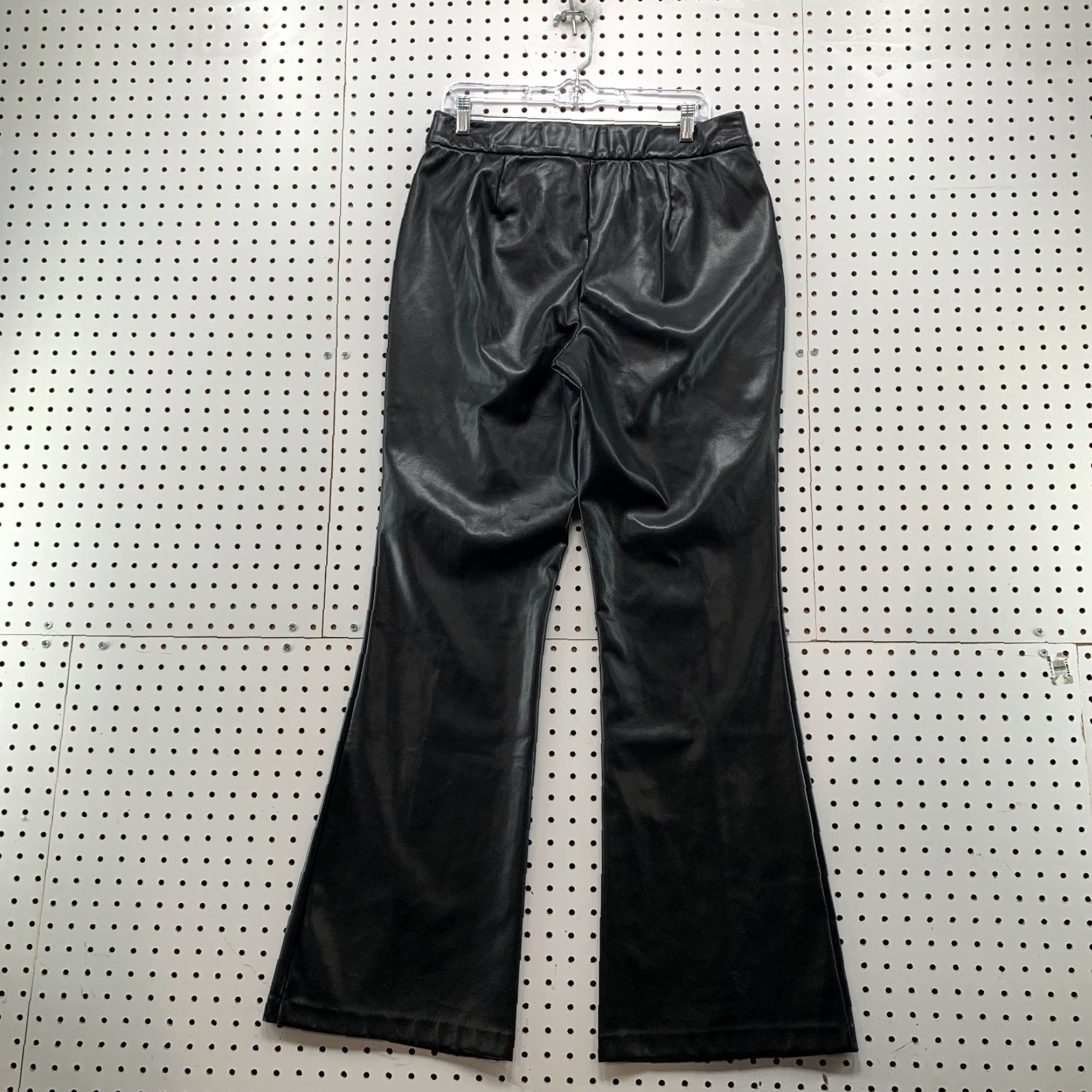 Vintage NEW Maurices Pants Womens Large Long Pull On Elastic Faux Leather Flared 33x33.5 White Size 36" / US 14 / IT 50 - 2 Thumbnail