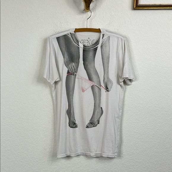 Vintage ENC The Emporer's New Clothes Legs Graphic T Tee Shirt Size US S / EU 44-46 / 1 - 1 Thumbnail