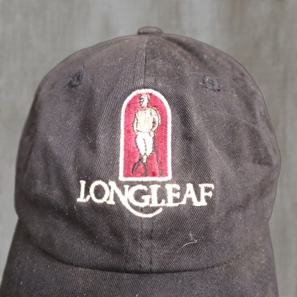 Vintage Longleaf Golf Hat North Carolina Stitched Adjustable Baseball Cap Black Mens Cap Size ONE SIZE - 1 Thumbnail