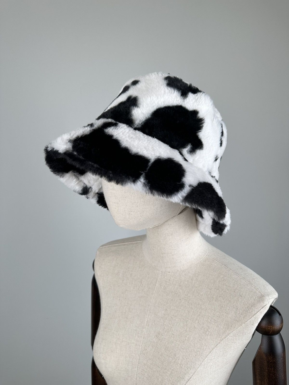 Hysteric Glamour Vintage Mohair Leopard Bucket Hat Y2k Crazy Size ONE SIZE - 2 Thumbnail
