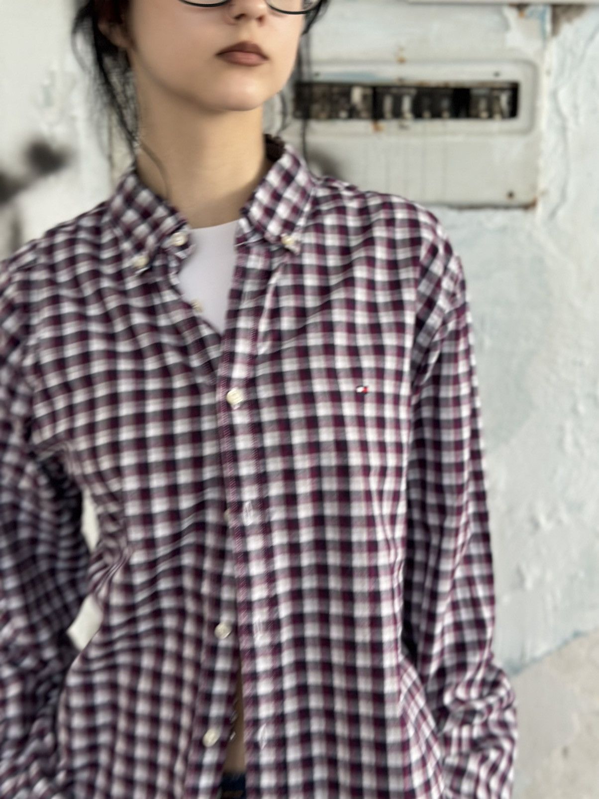 Tommy Hilfiger VTG Tommy Hilfiger Checked Shirt Size L Y2K 00s Old Money Size US L / EU 52-54 / 3 - 6 Thumbnail