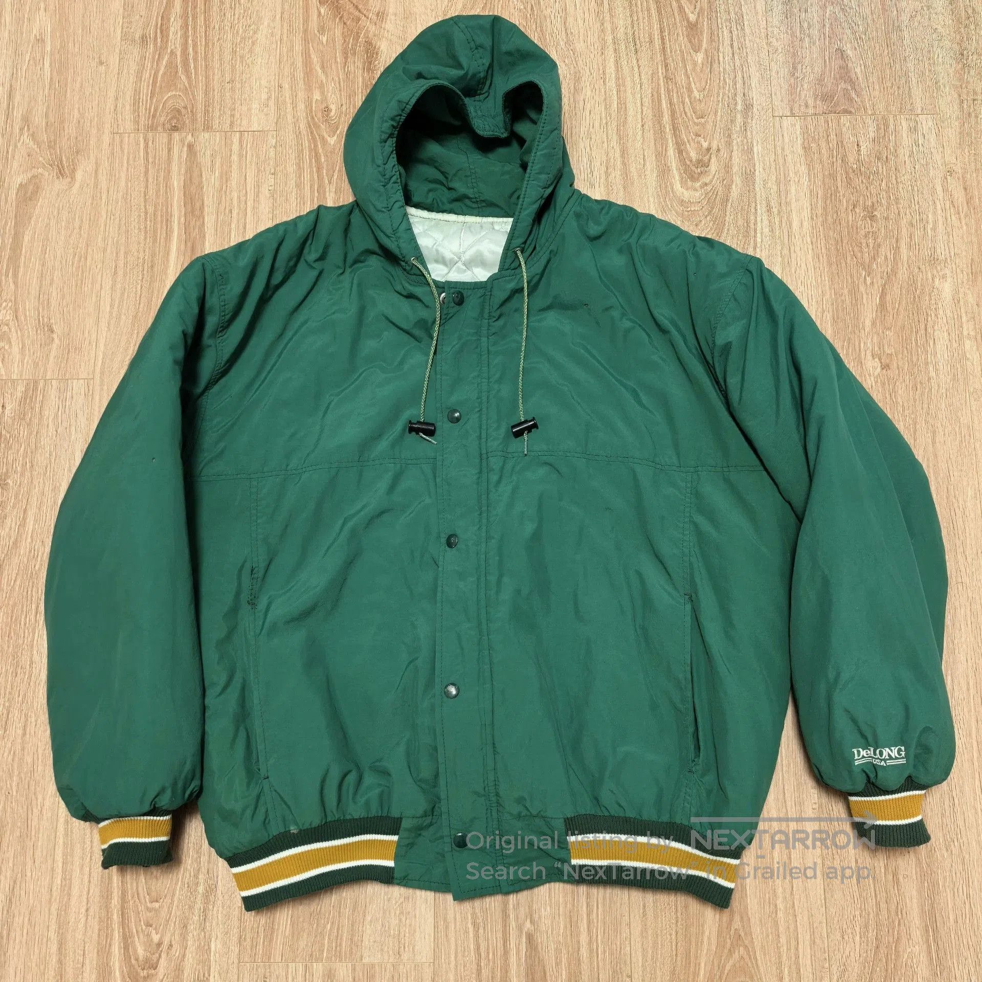Vintage 80s Vintage Delong Varsity Jacket. Size US XL / EU 56 / 4 - 2 Thumbnail