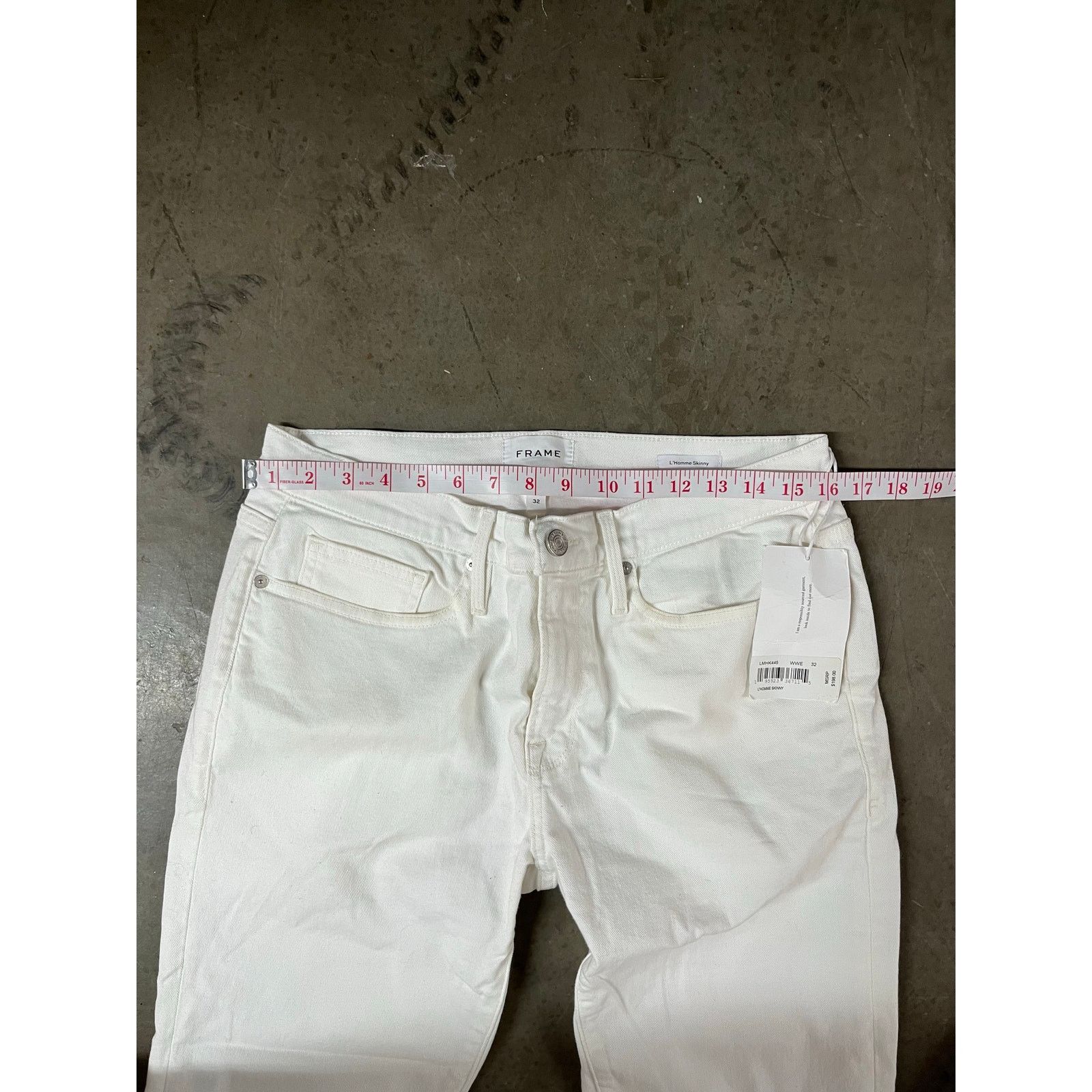 Frame FRAME - L'Homme Skinny Stretch Jeans / White/32x32/ NWT Size US 32 / EU 48 - 7 Thumbnail