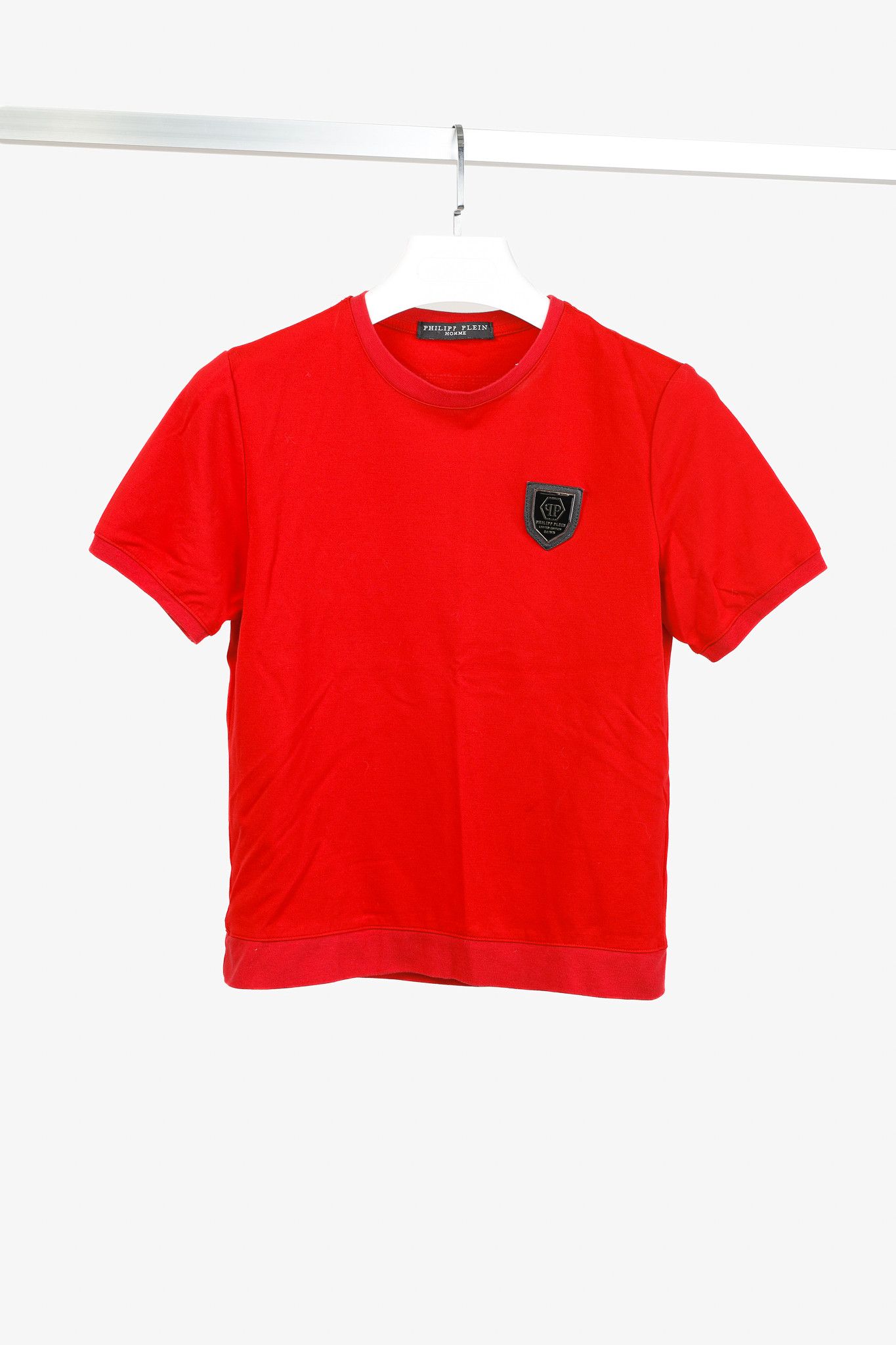 Philipp Plein Philipp Plein Red Patch Rhinestone-Skull Tee Size US XS / EU 42 / 0 - 1 Thumbnail