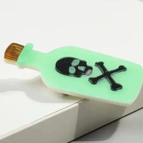 Other Acrylic Luminous Poison Bottle Brooch Pin Size ONE SIZE - 4 Thumbnail