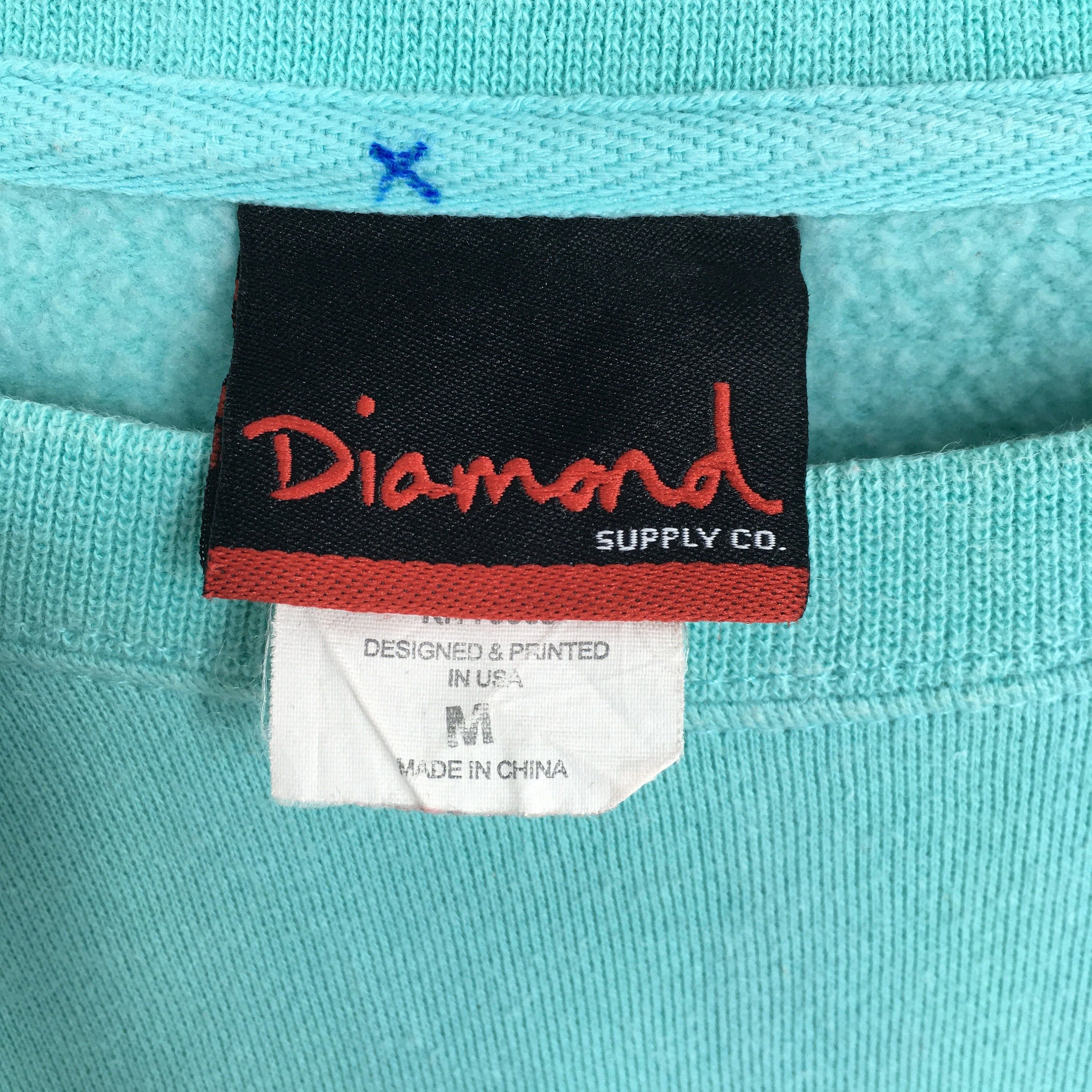 Diamond Supply Co. Vintage Y2K Diamond Supply Co Green Sweater Medium Size US M / EU 48-50 / 2 - 6 Thumbnail