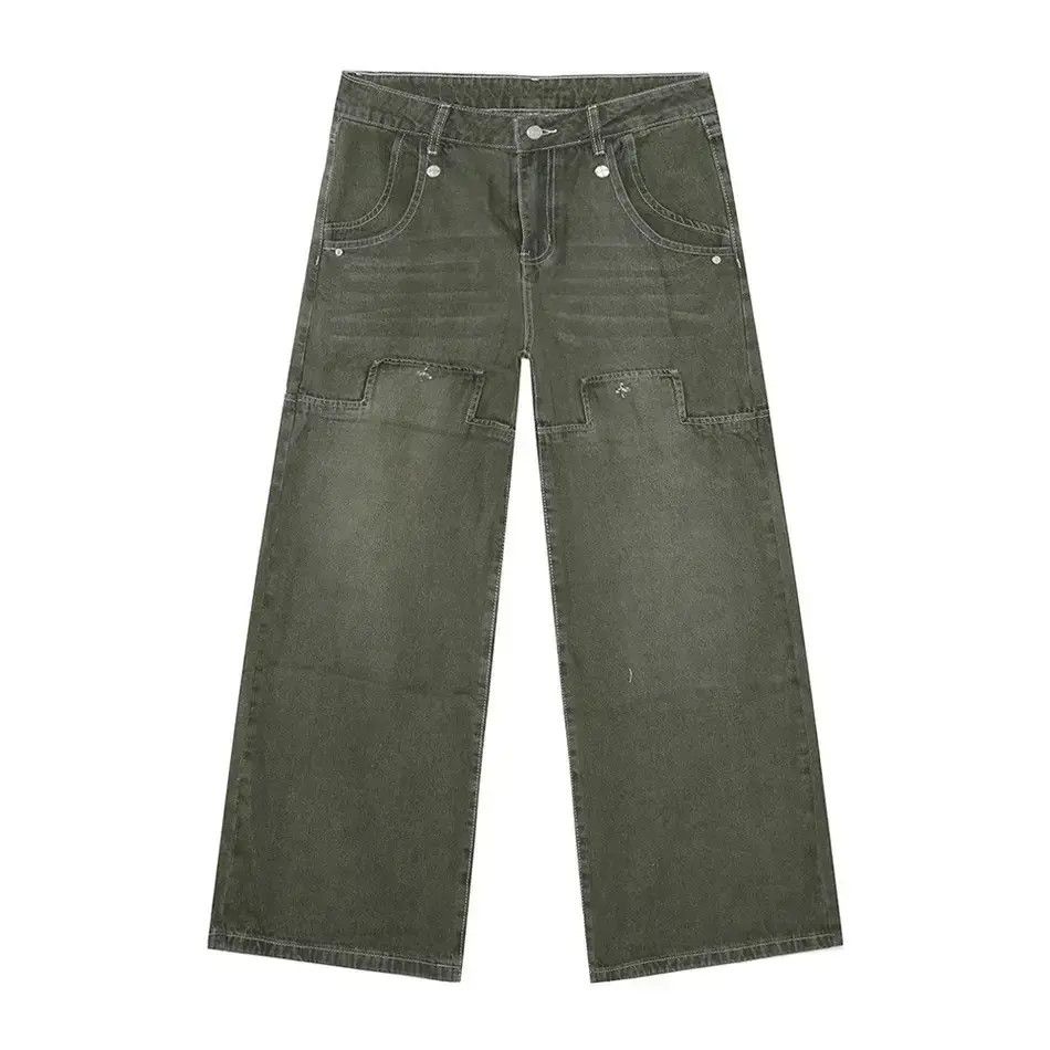 Japanese Brand Retro loose straight leg wide leg jeans Size US 32 / EU 48 - 6 Thumbnail