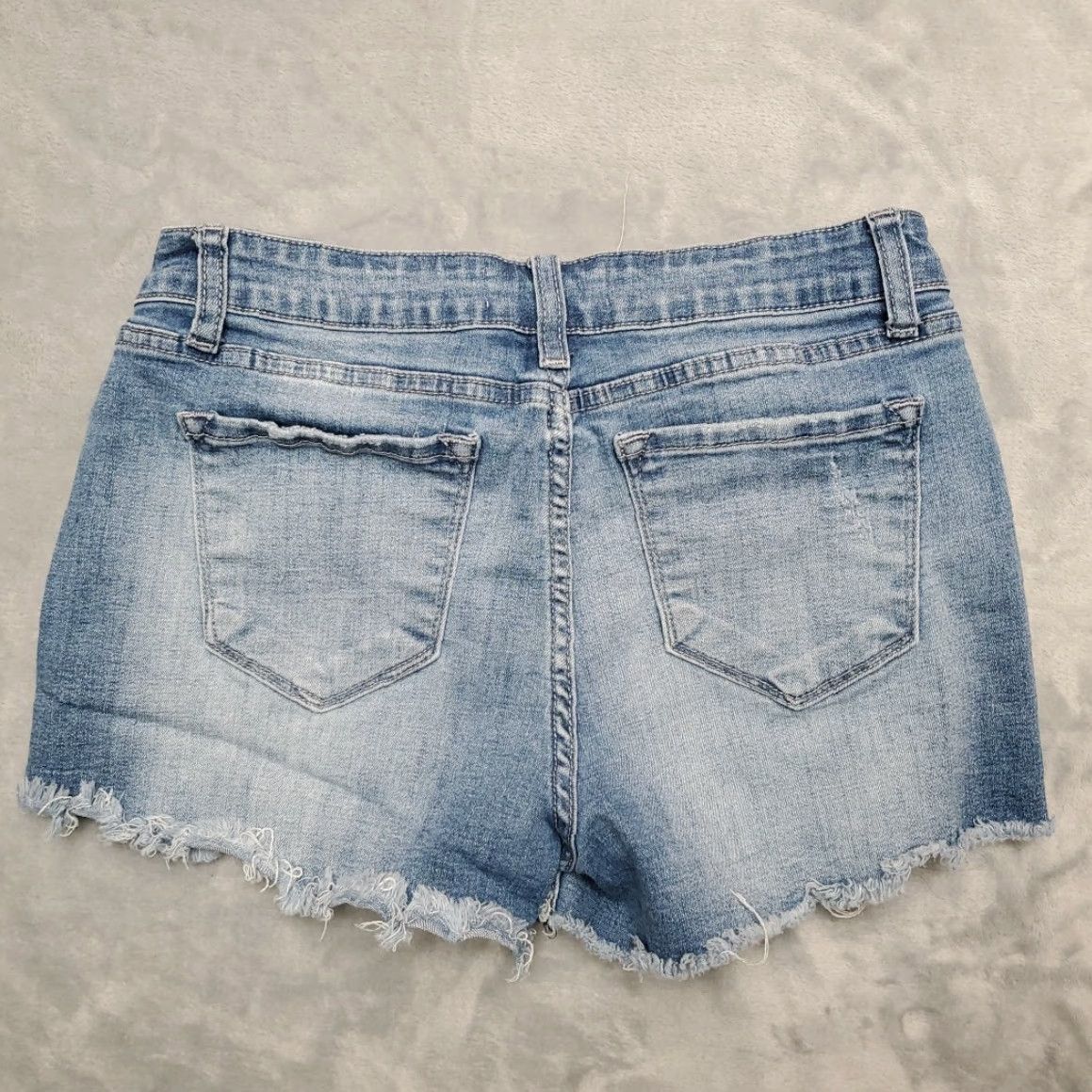 Denime VINTAGE Nature Denim Shorts Women L Blue Estilo Booty Biker Y2K Micro Mini Grunge Size 36" / US 14 / IT 50 - 5 Thumbnail
