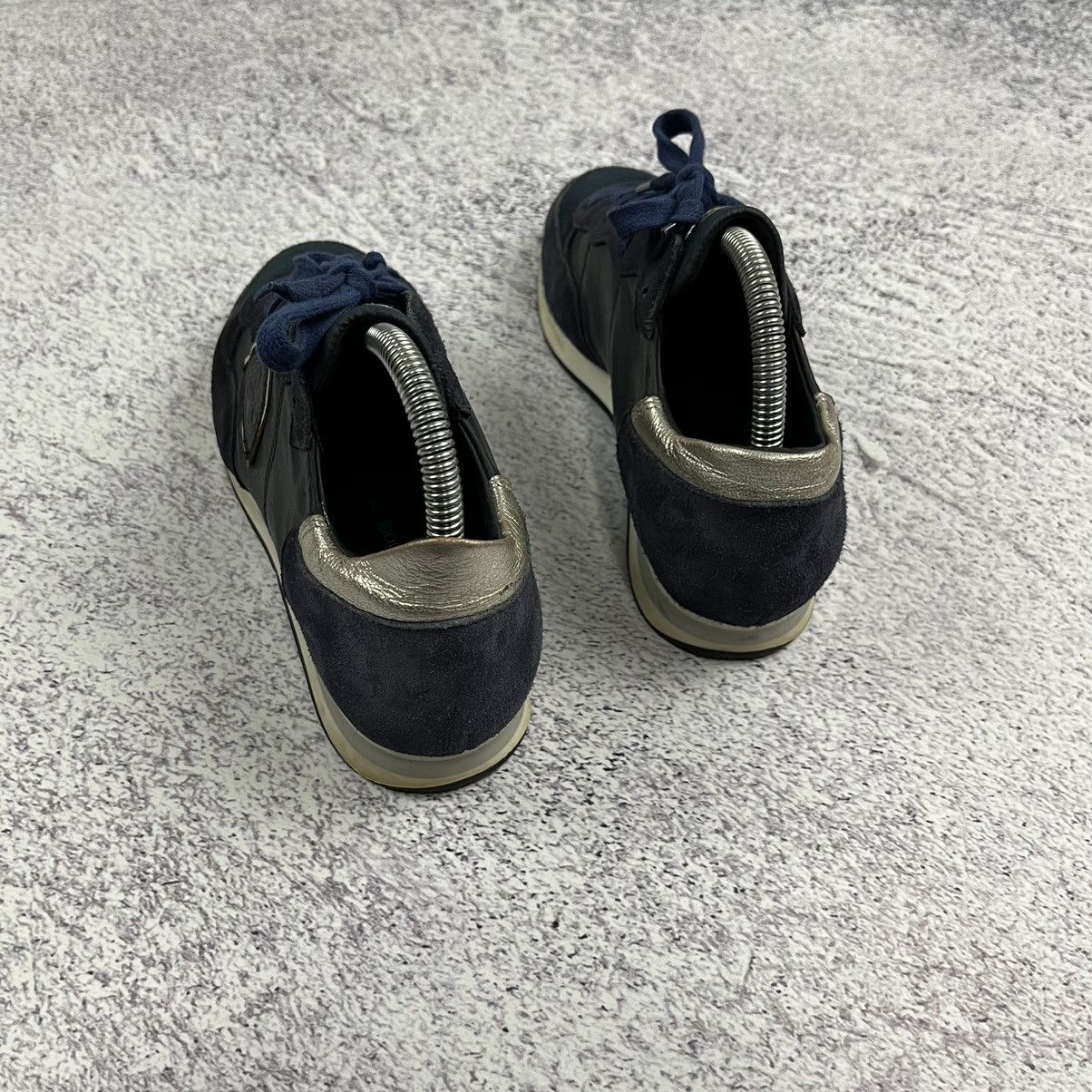 Designer × Philippe Model Philippe Model sneakers spry blue silver 38 luxury Size US 7.5 / IT 37.5 - 6 Thumbnail