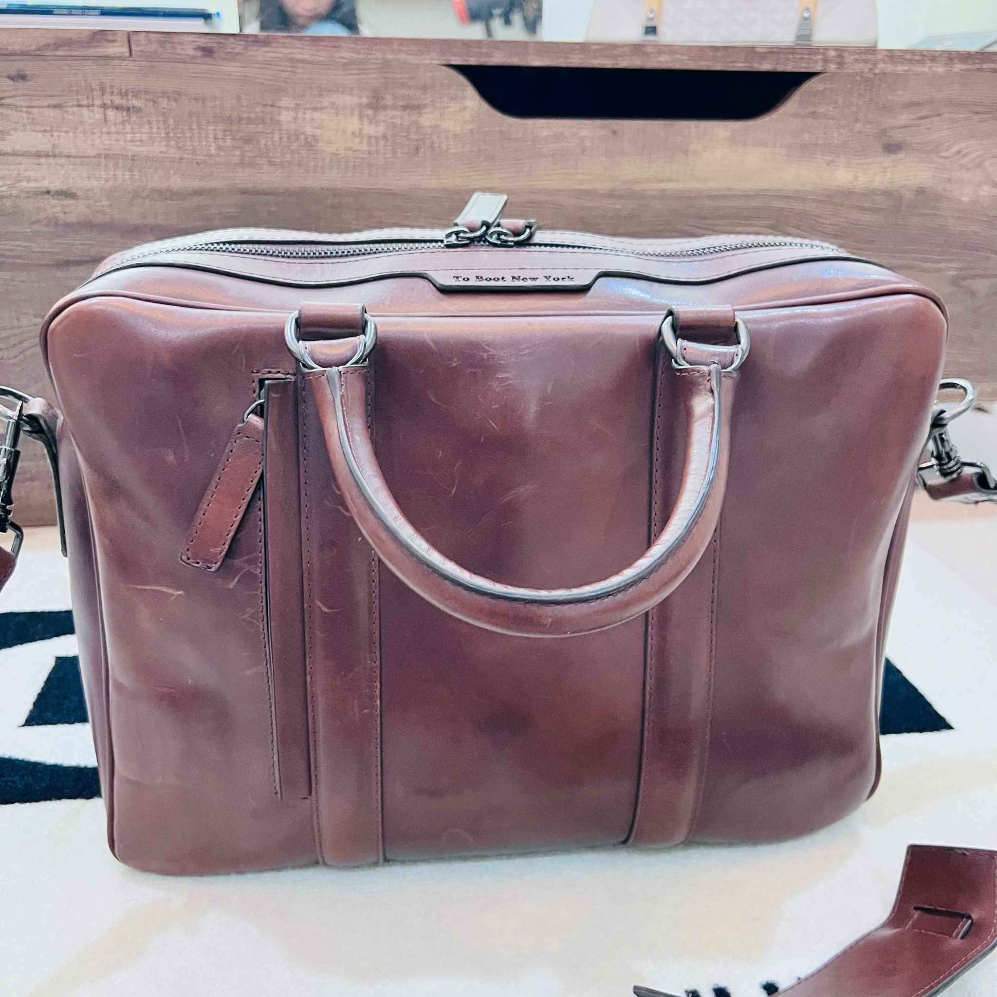 To Boot New York RARE FIND! To Boot New York Leather Briefcase Size ONE SIZE - 3 Thumbnail