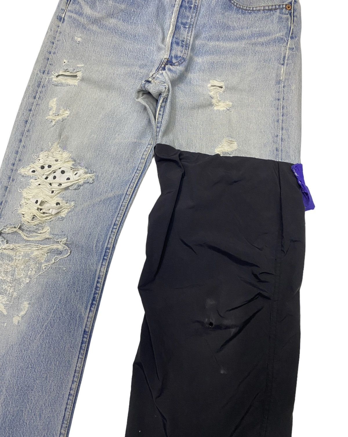 Levi's 🔥LEVIS VINTAGE 501 CUSTOM DISTRESSED DENIM JEANS Size US 32 / EU 48 - 7 Thumbnail