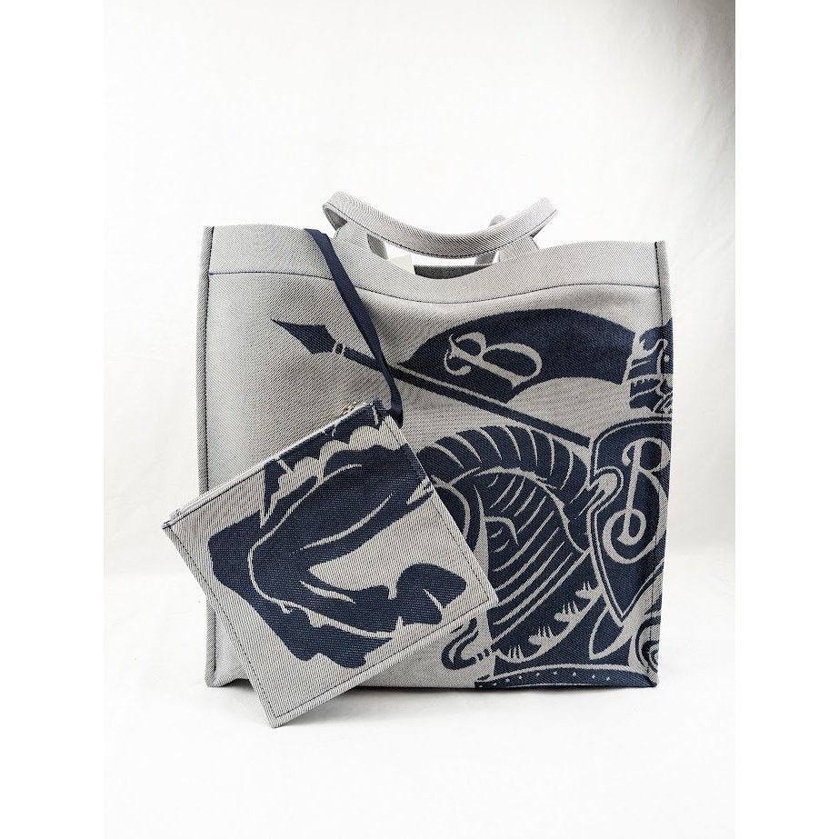 Burberry o1rshd1 Size : OS / Canvas Square Tote Bag in Multicolor Size ONE SIZE - 12 Thumbnail